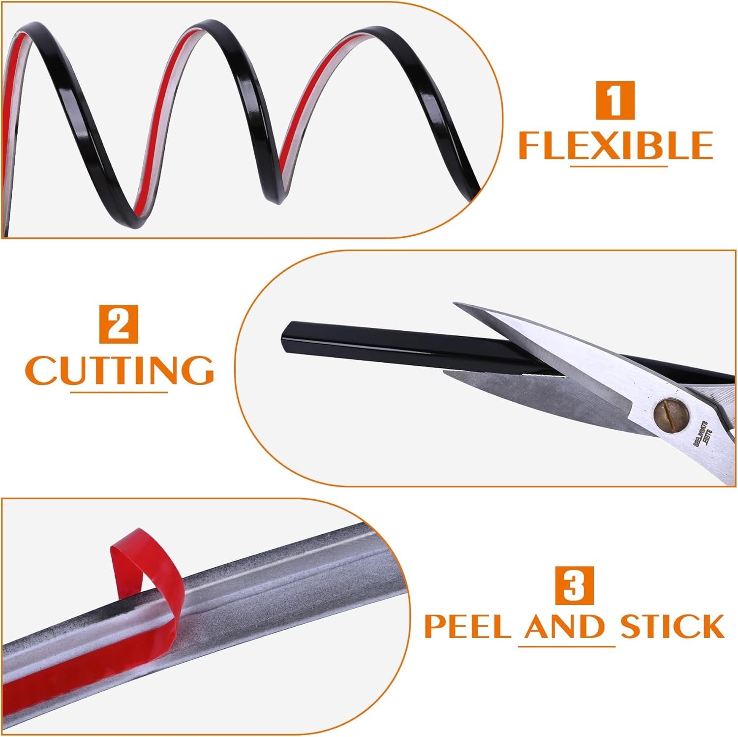 Peel and Stick Tile Edge Trim 10Ft L-Shape Tile outside Corner Molding Vinyl Til