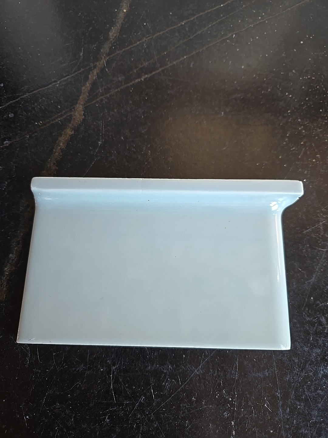 Vtg 6 1/8″ X 3 7/8″ Corner Cove Base Sage Tile NOS Robertson