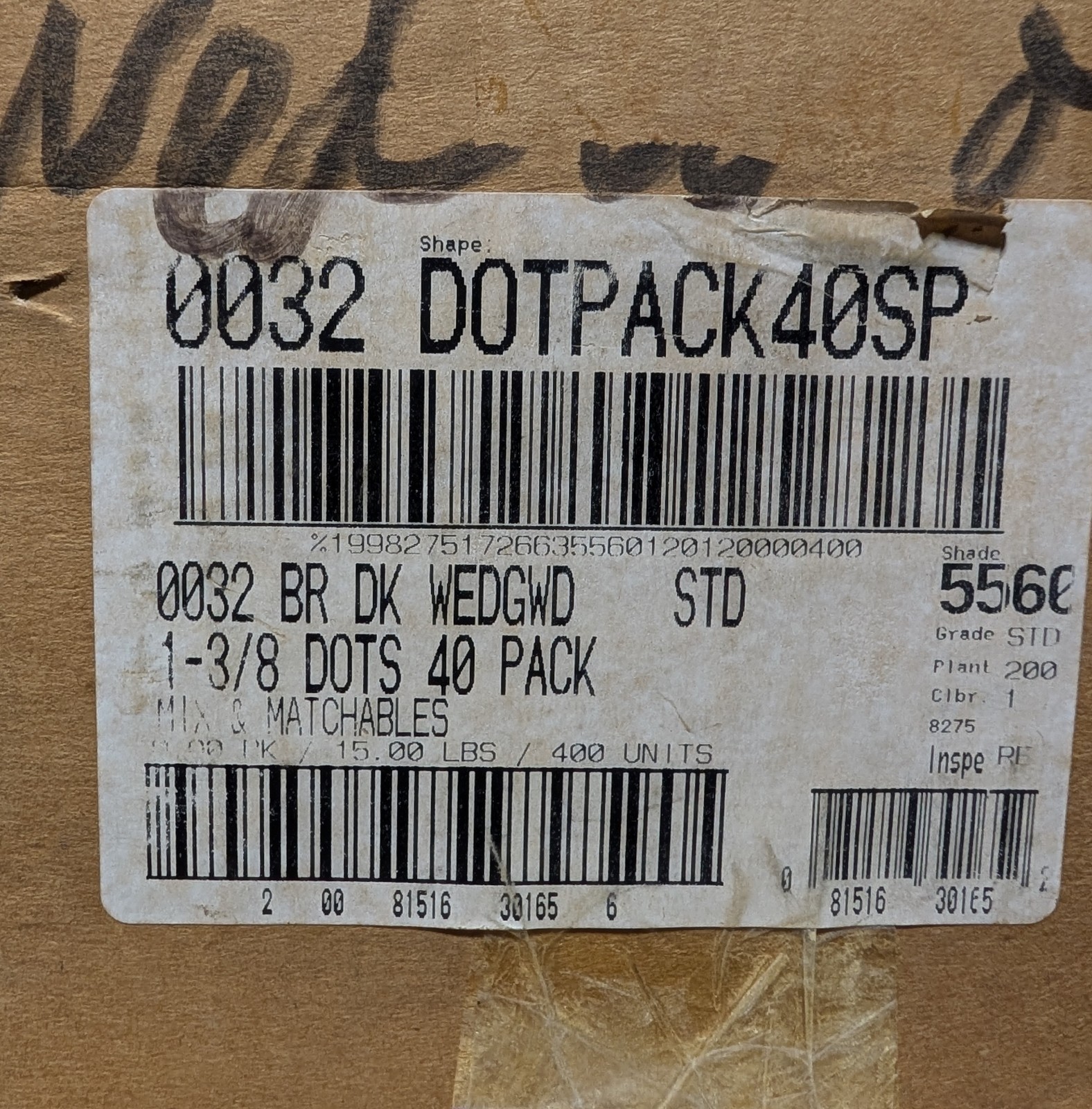 American Olean 0032 Dk Wedgewood Blue 1 3/8″ ceramic tile Dot pack of 40 pieces