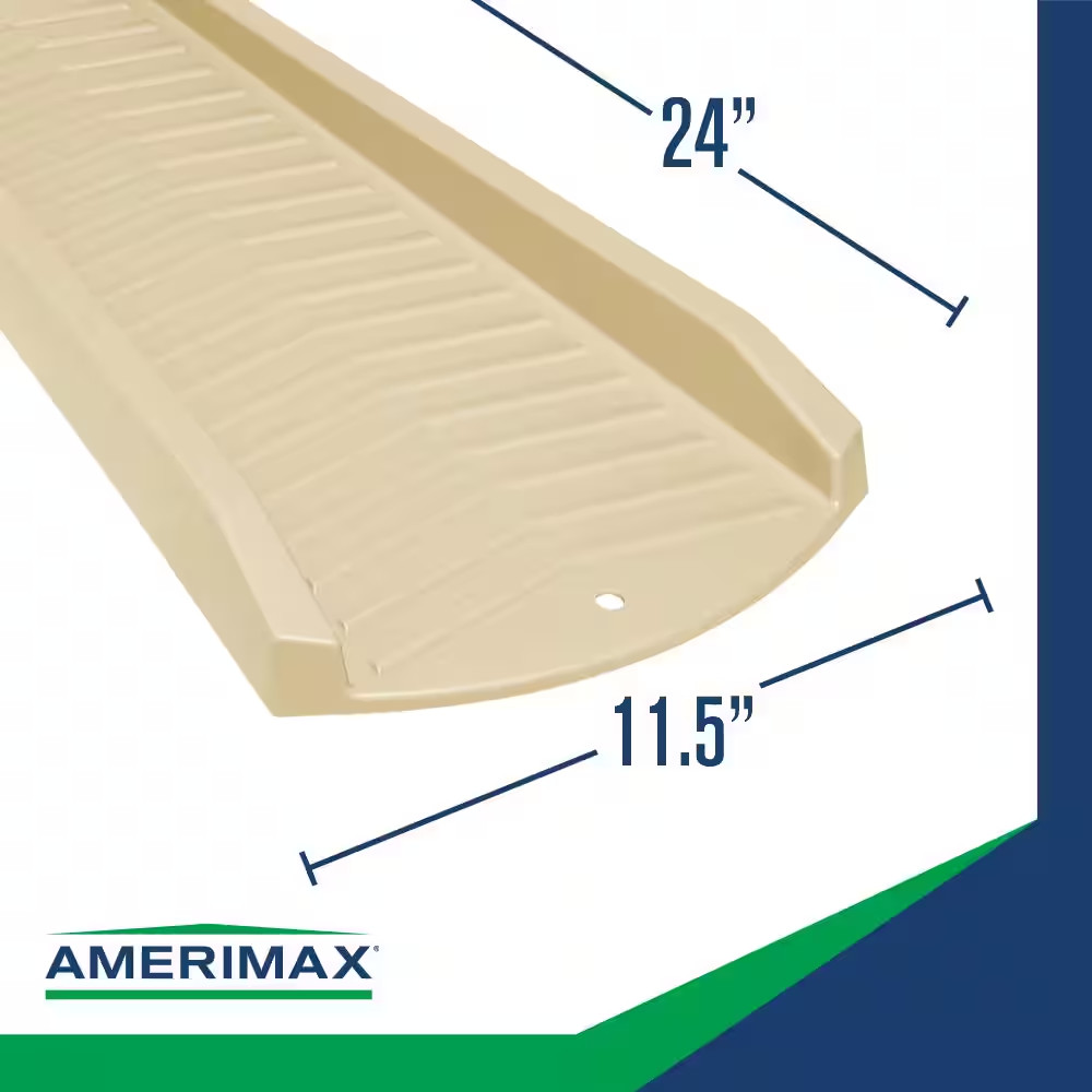 24 In. Stone Vinyl Splash Block