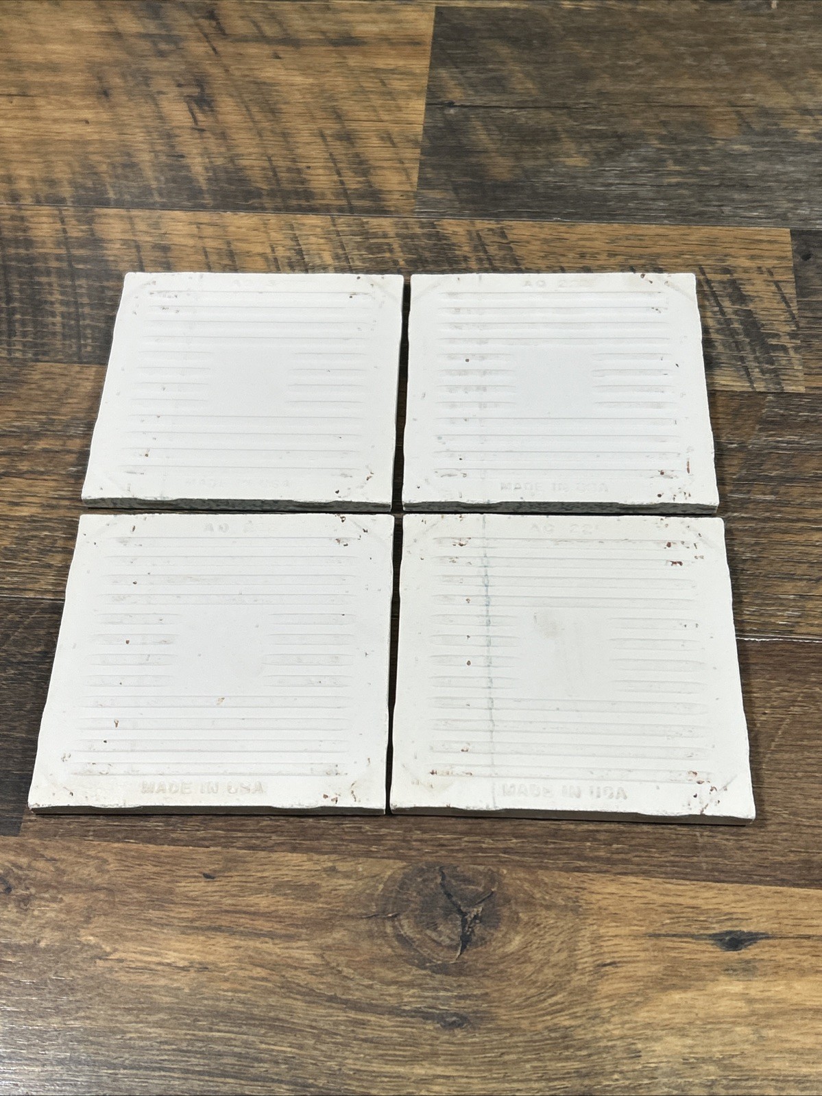 4 pcs American Olean Crystal Cornflower 321 square Ceramic Tile 4-1/4″