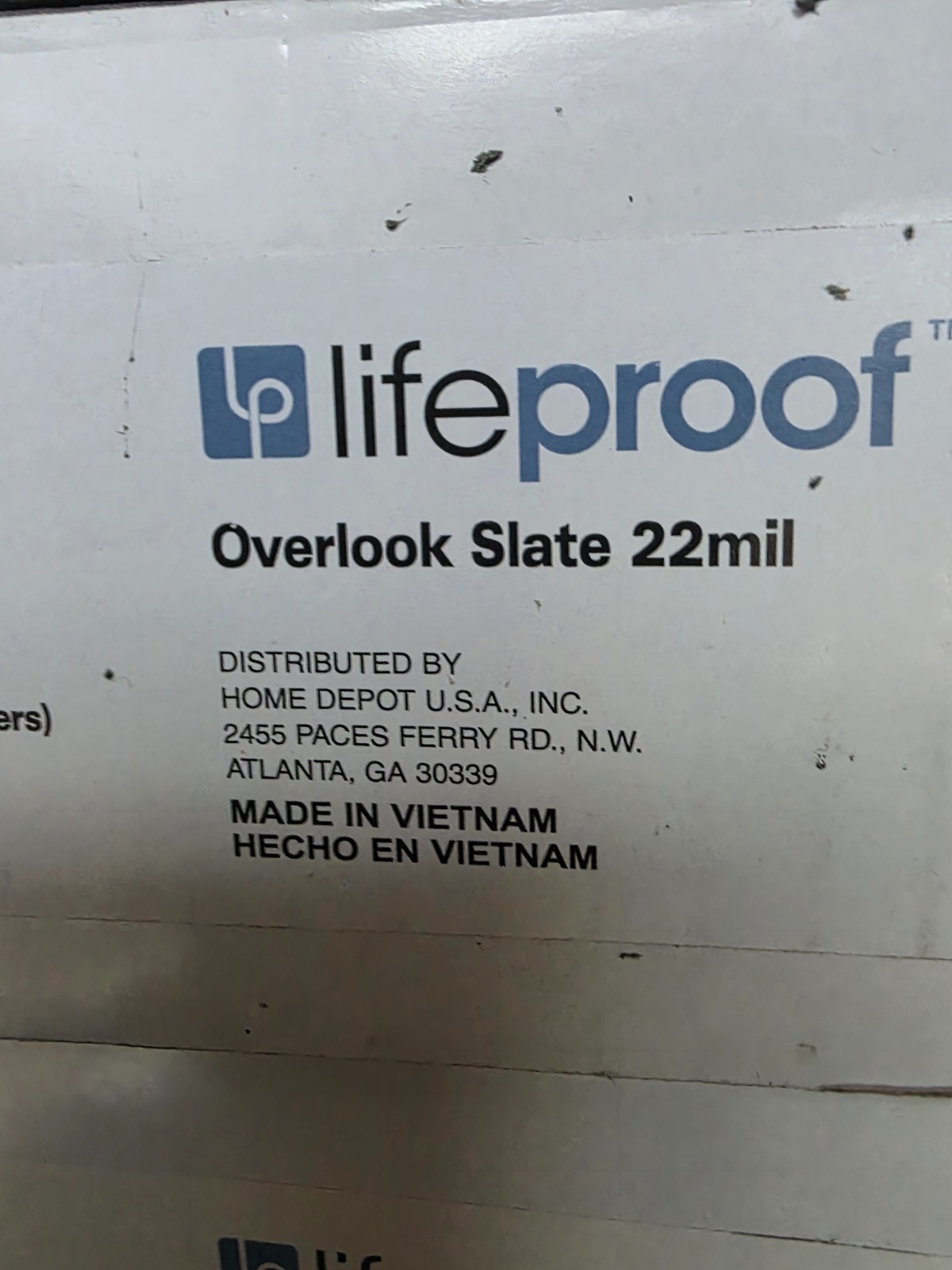 NEW Lifeproof Vinyl Plank Flooring – Overlook Slate (265 sq ft) -15 boxes $375