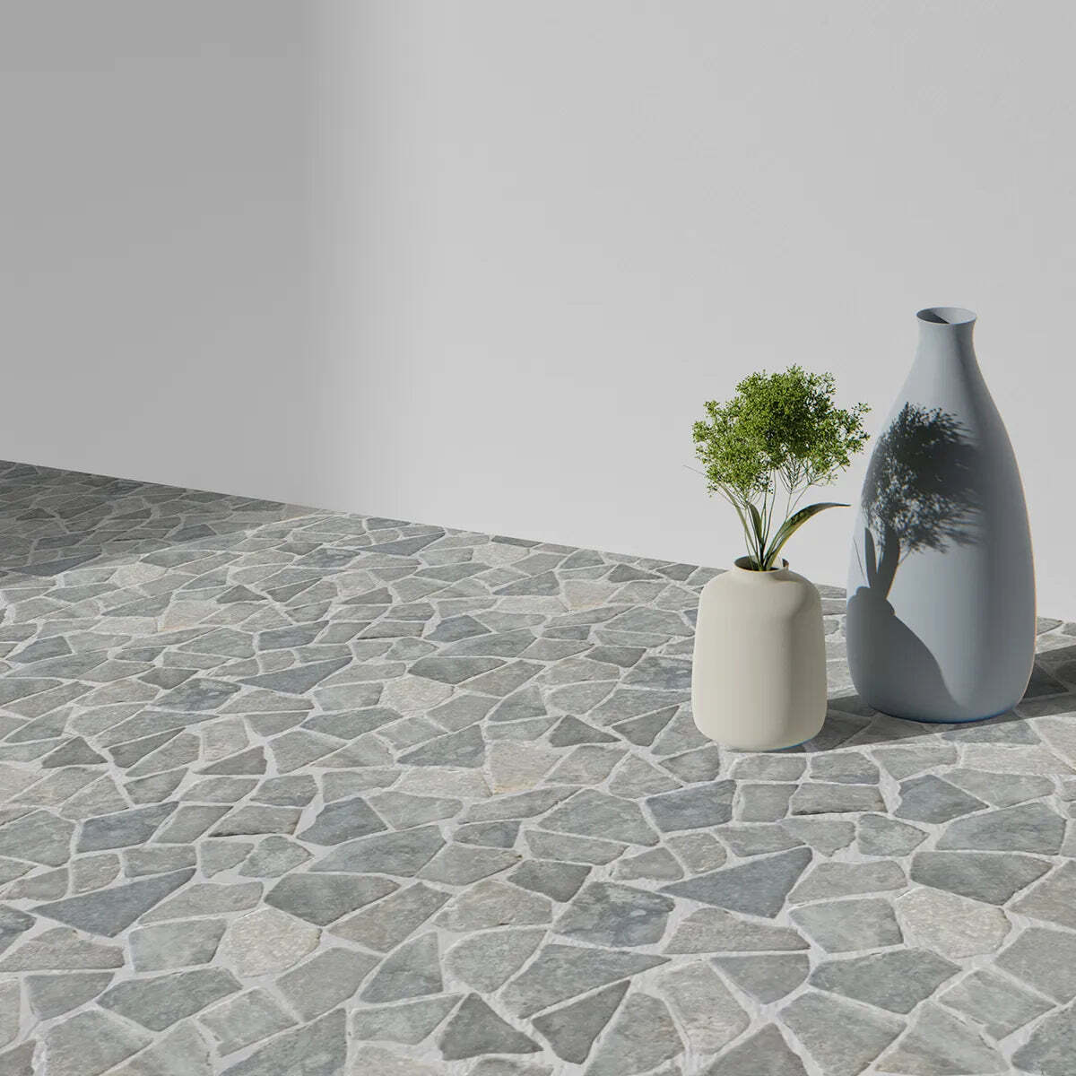Ash Grey Random Mosaic Wall & Floor Tile ($11.84/SqFt)
