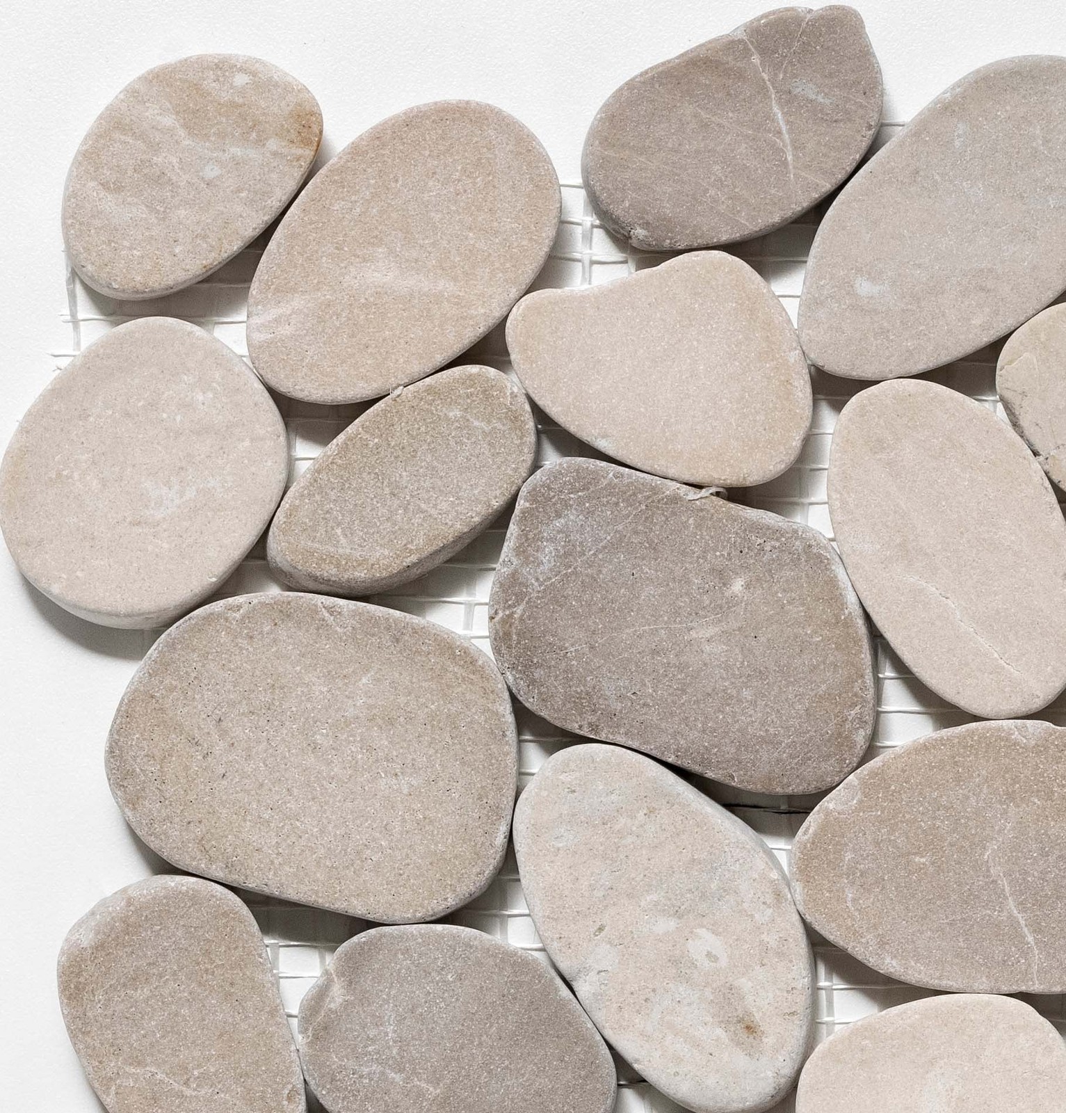Cruz Bay Studio XS3 Sliced Pebble – 11″ x 11″ Pebble and Rock – Earl Grey