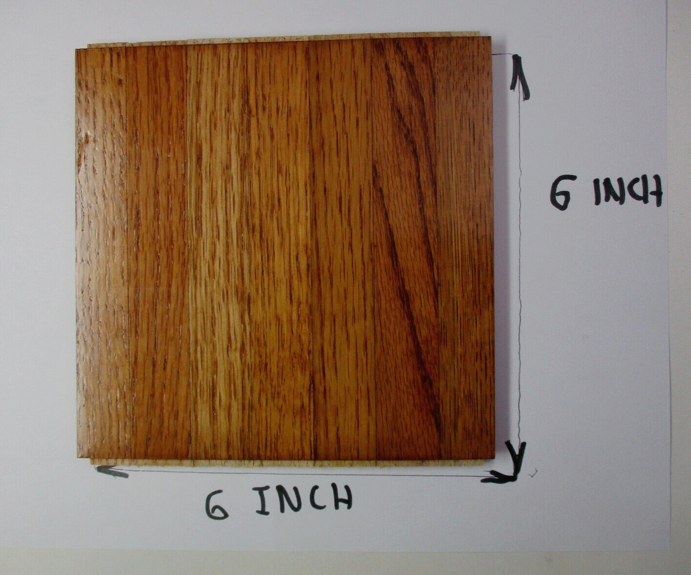 Bruce 6″Sq X5/16″ Chestnut Oak Dark Parquet 7 Finger Strip AHS-101 Wood Flooring