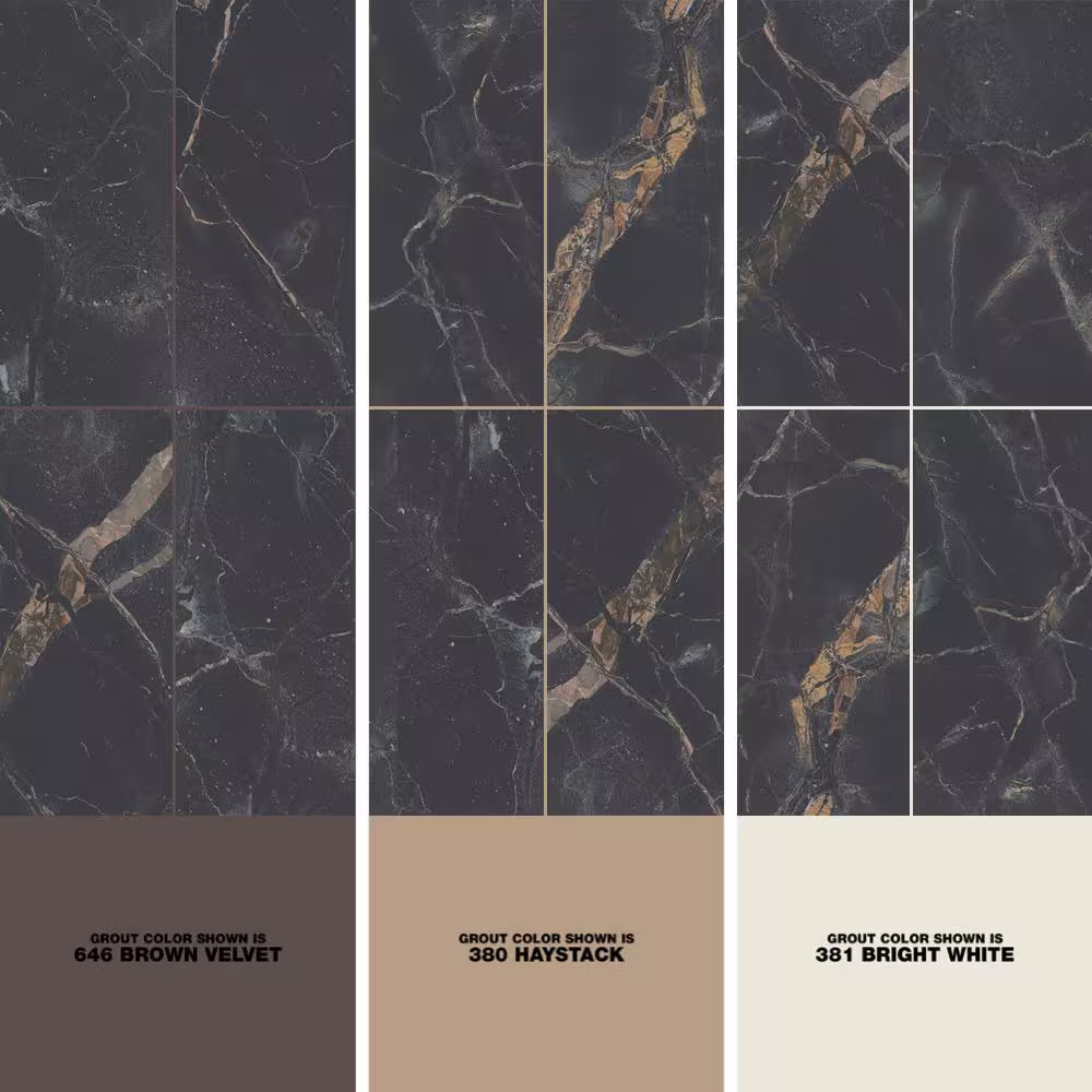 Parkview Brown 11.81 In. X 23.62 In. Polished Porcelain Field Tile