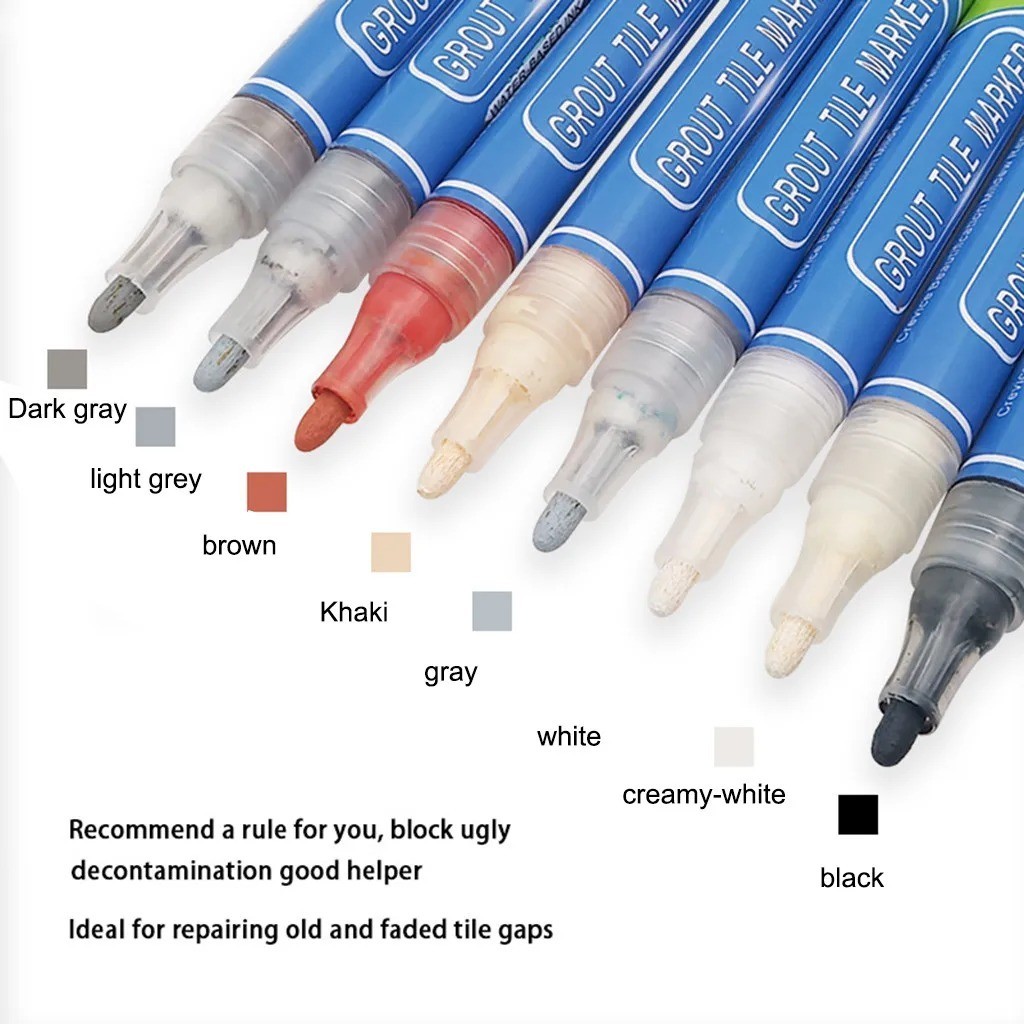 Anti Mould Grout Pen For Revives Restores Tile In White Grey Black Beige Brown