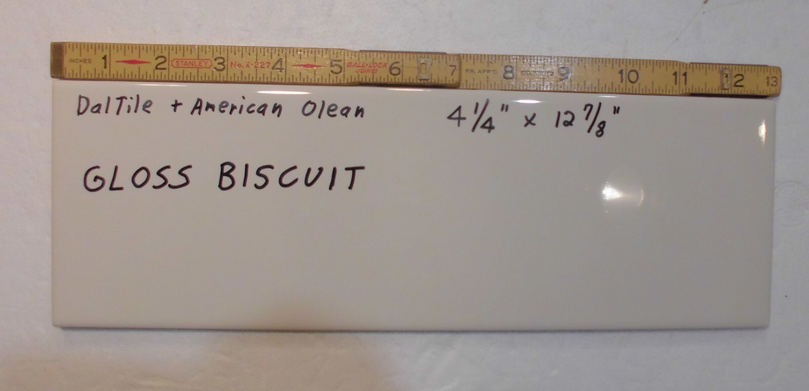 1 pc. Gloss Biscuit by Daltile #K175: 4-1/4 X 12-7/8″ Ceramic Tile, New Stock
