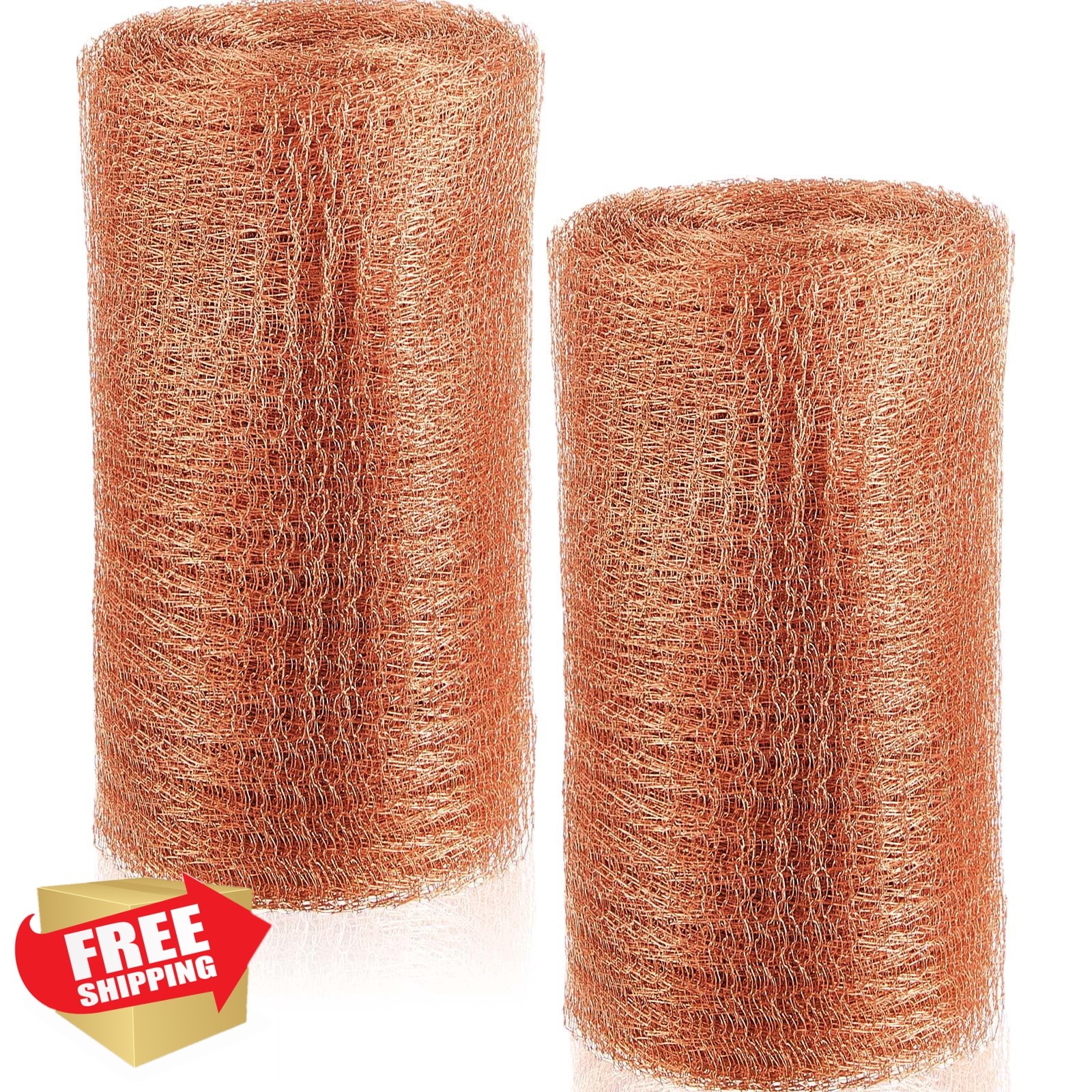 Gisafai 8″x32ft Copper Mesh Rodent Control 2 Roll