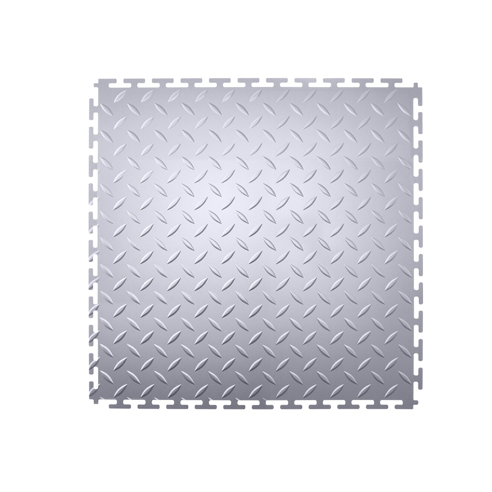 VEVOR Garage Floor Tiles Interlocking 16 Pack 20.2×20.2×0.2 in PVC Light Gray