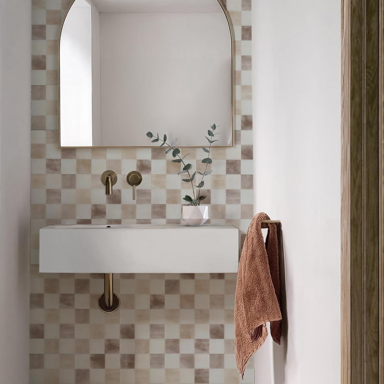 Stylish 3D Peel and Stick Backsplash Tiles – 5 Sheets, Easy to Clean & Maintain