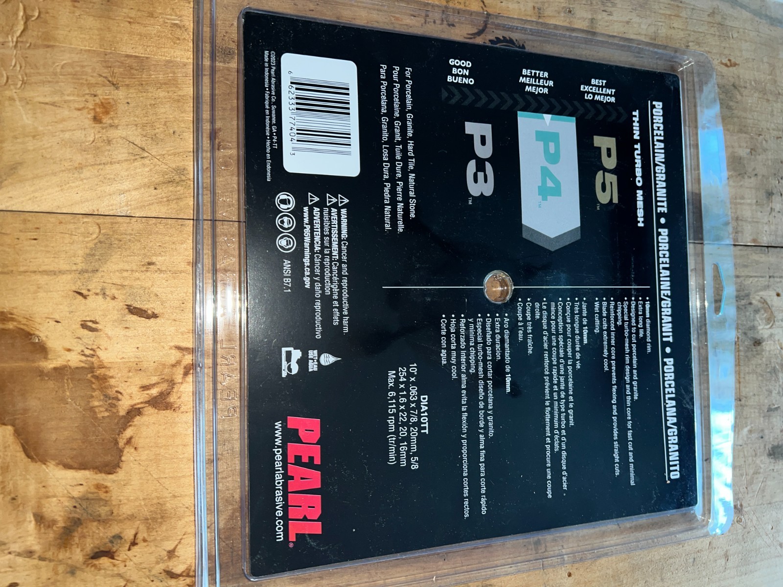 Pearl Abrasive P4 Turbo-Mesh Porcelain Blade 10″