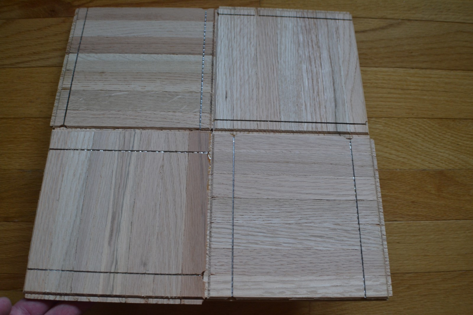 Bruce NOS. AHS-100. Oak Parquet Flooring 10 Sq Ft Box. Desert. (Light Natural)