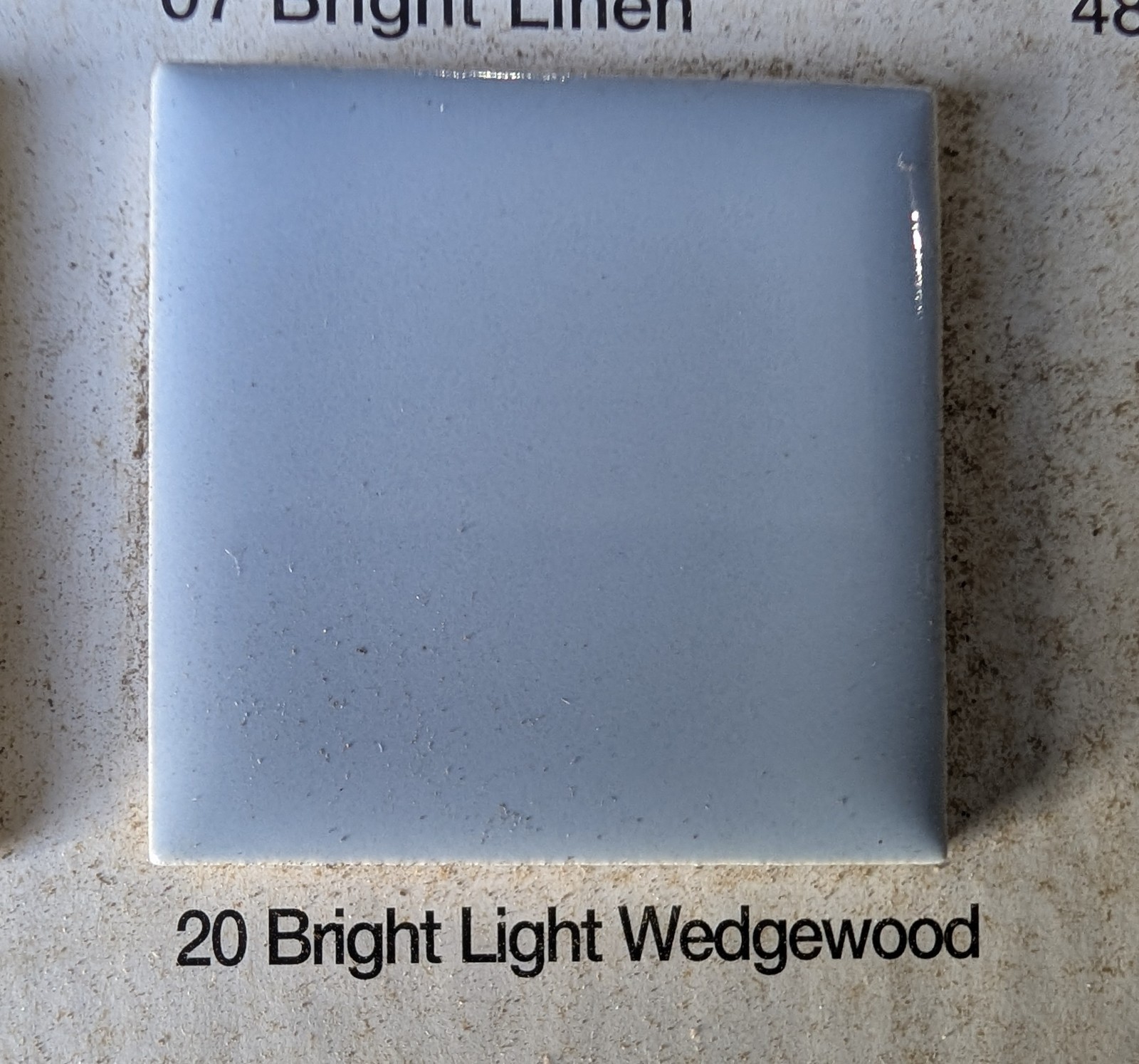 2 pc. Ceramic Bullnose Tile 2” X 6” Light Bright Wedgewood American Olean
