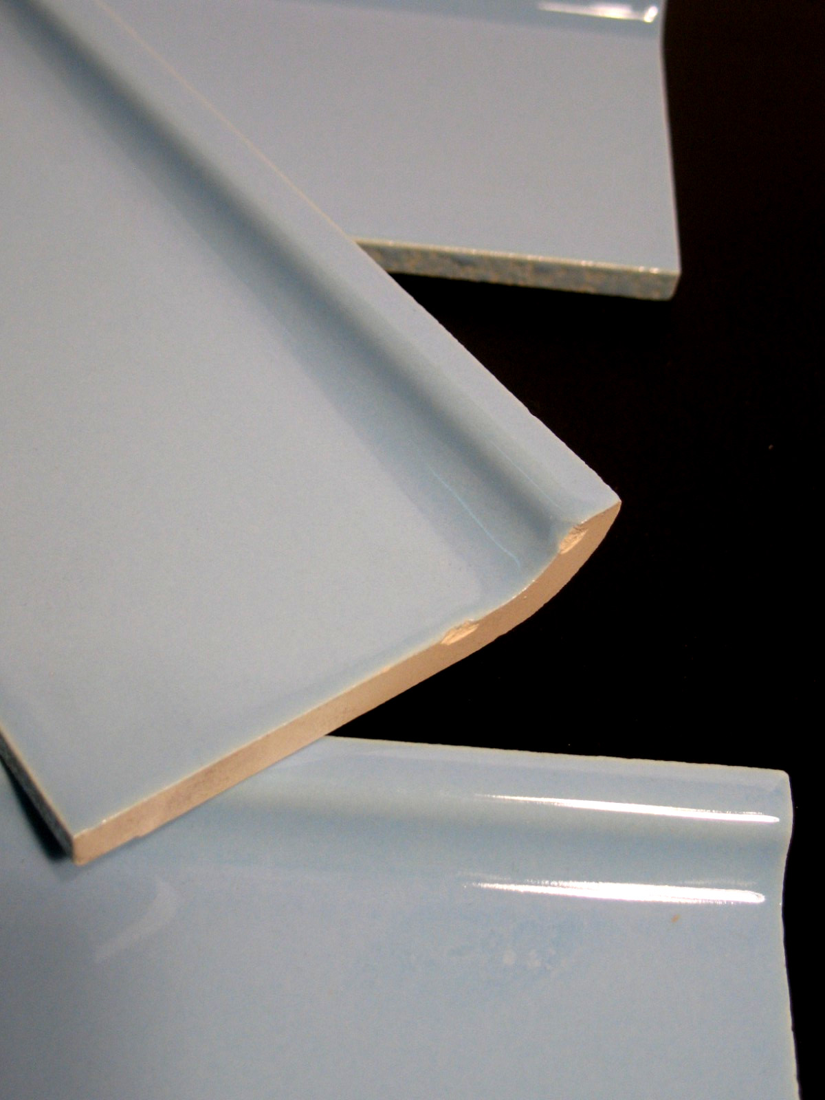 WENCZEL COVE BASE TILE LIGHT BLUE 6×3 inches IMPERFECT LOT OF 10 CRAFTS MOSAICS