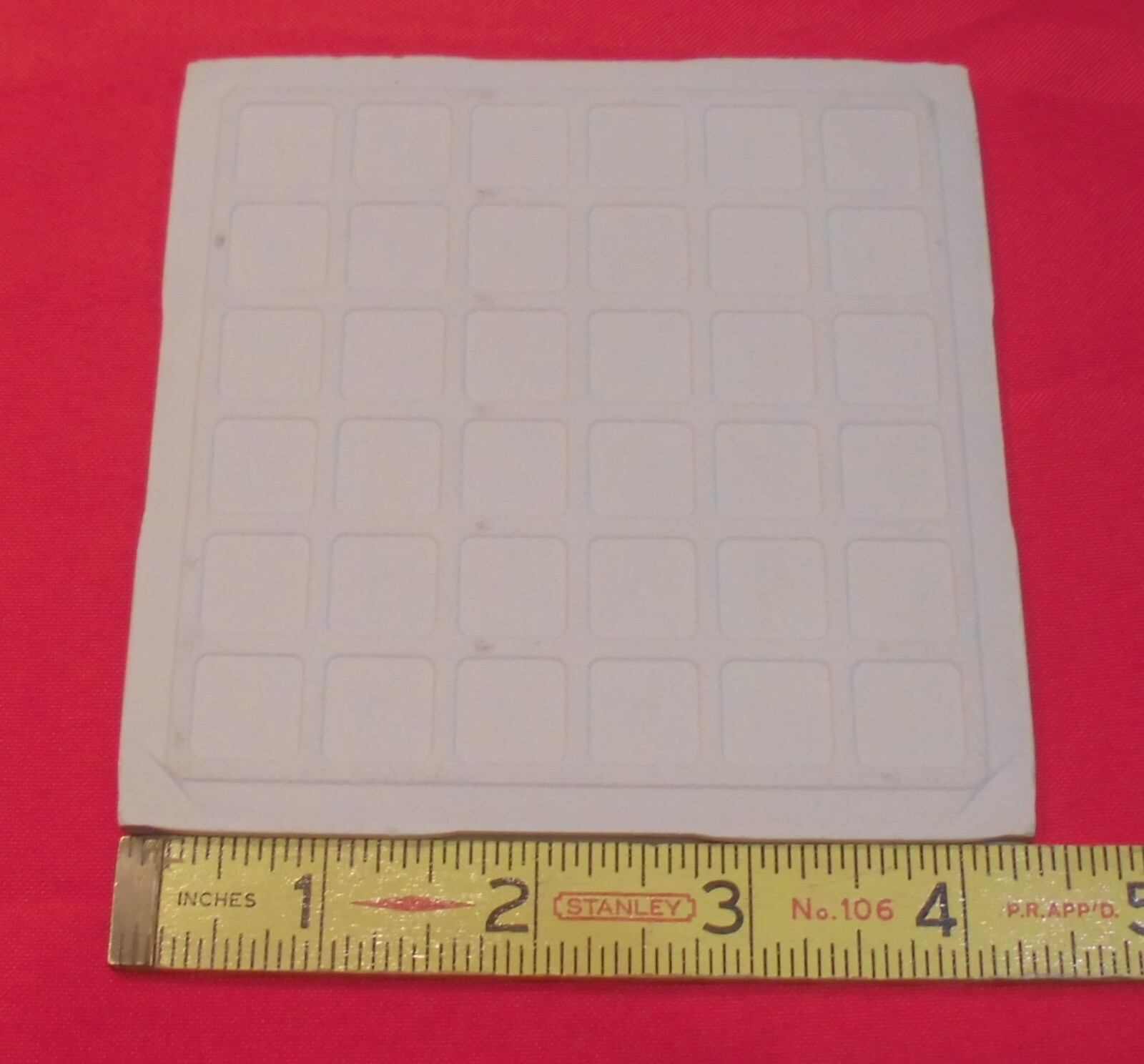 1 pc. Gold Dust: 4-3/8″ Glossy Ceramic Tile by Florida Tile Co. NOS, Speckled