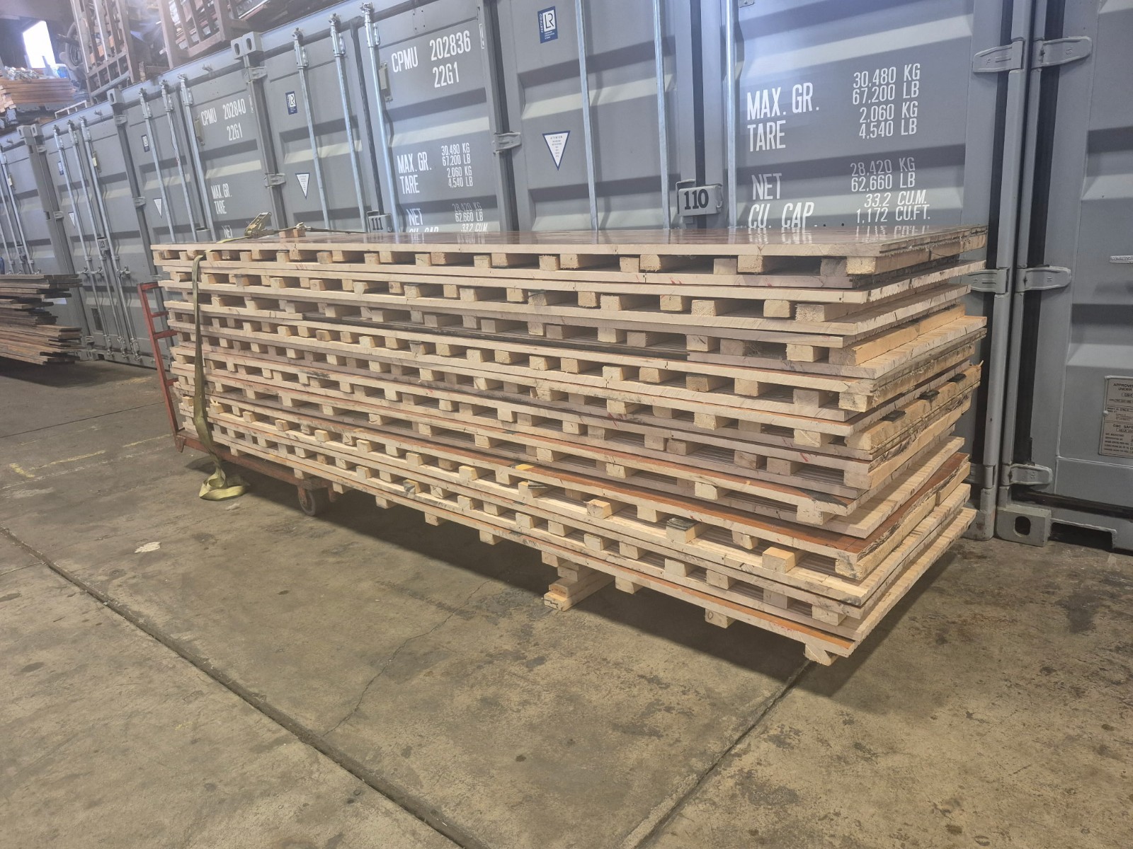 3,500sf of T&G Basketball Maple Court Flooring 2-1/4″ Wide x 1″ Thick De-Nailed