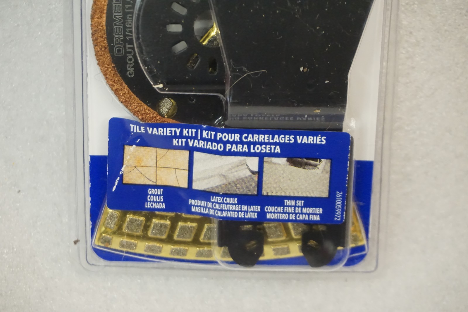 Dremel MM515U Oscillating Tile Kit 3-Piece Universal Interface Multi-Tool Blades