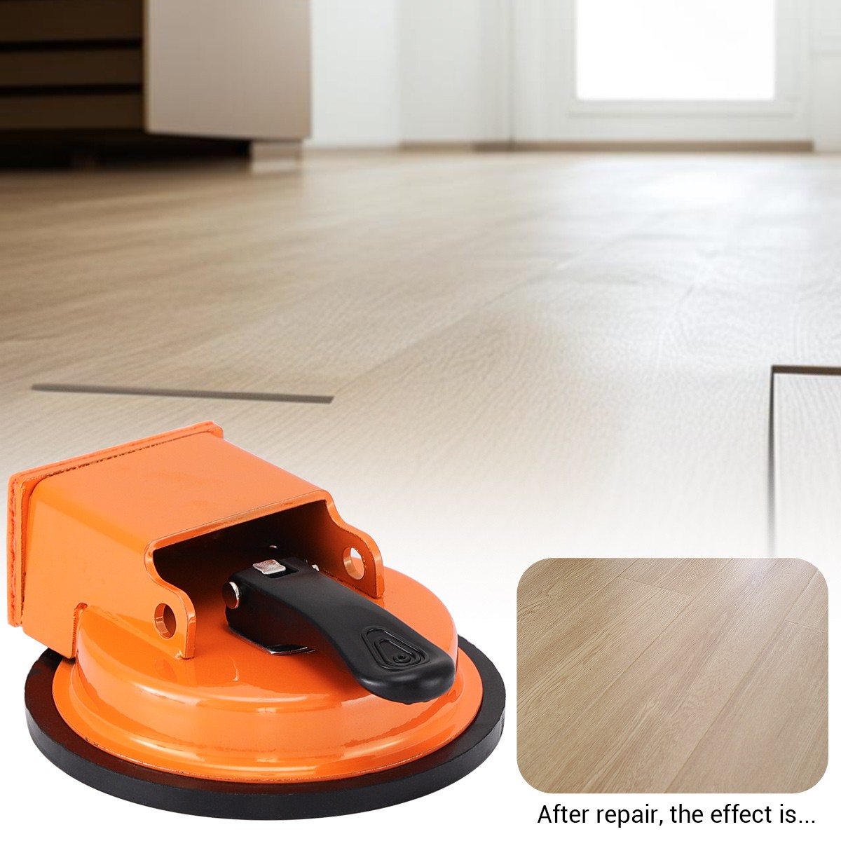 Floor Gap Fixer Strong Suction Cup Tool for Hardwood-Laminate and Vinyl Flooring