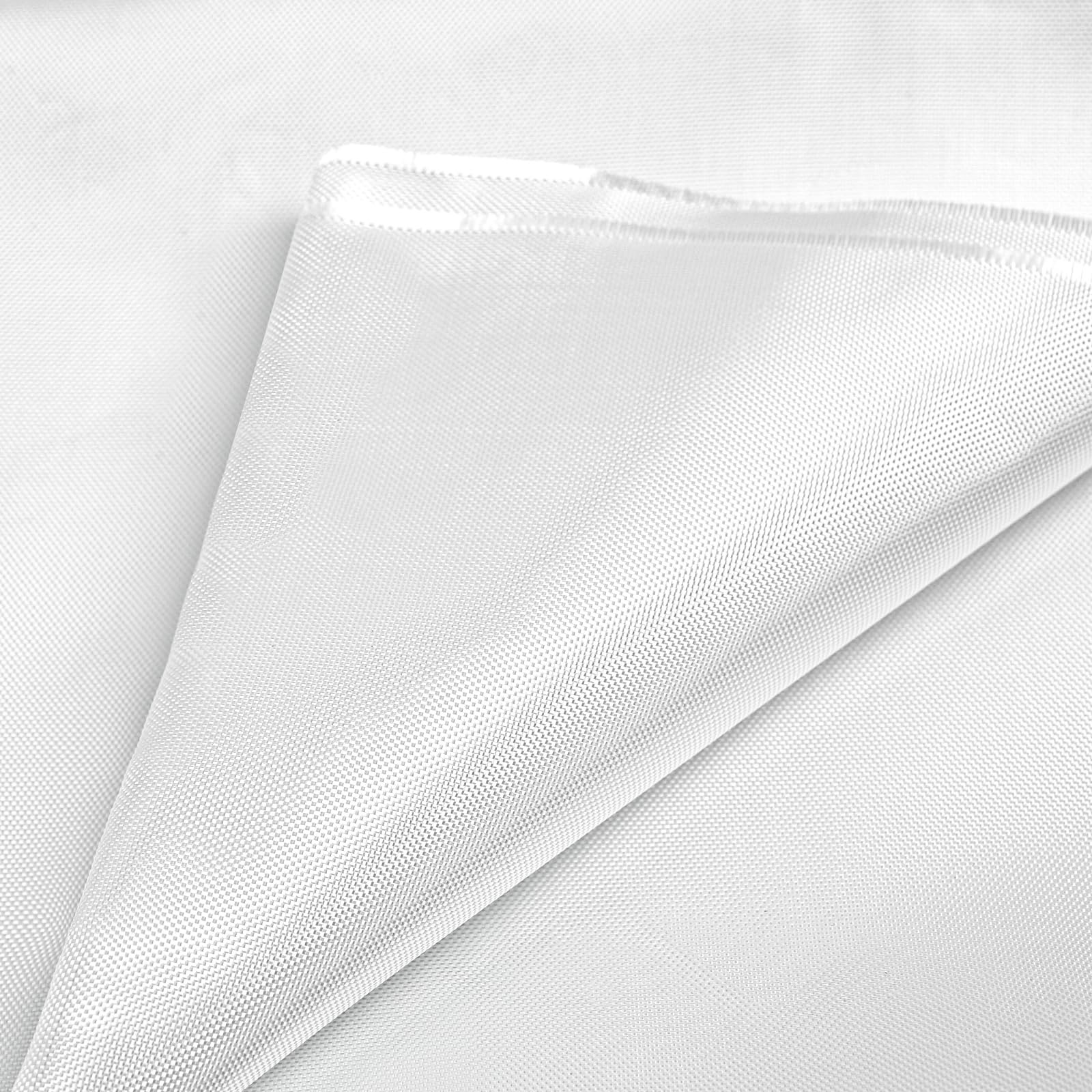 Fiberglass Cloth, 50 Inch x 6 Feet, 6 Oz E-Glass Plain Weave 2 Yard, White