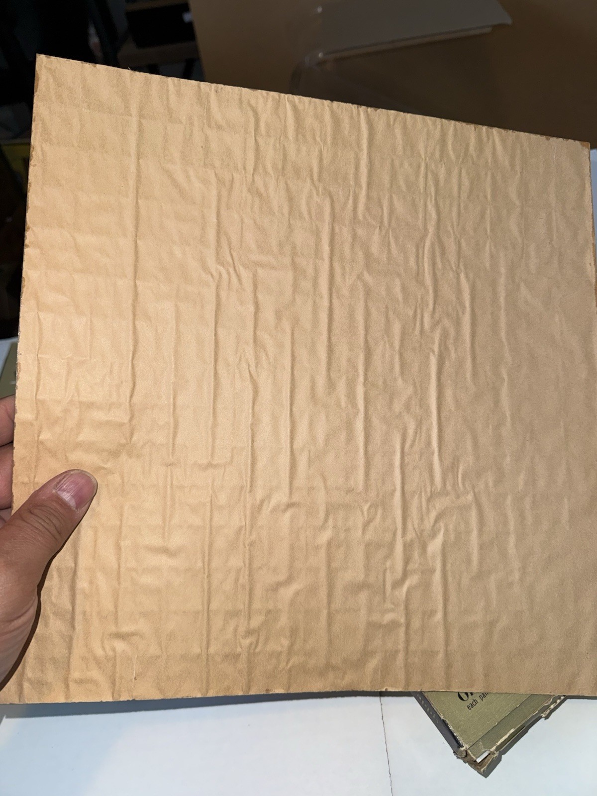 MID CENTURY Modern Decro-Tile Gold Fleck Self Sticking VINYL PANELS (16)