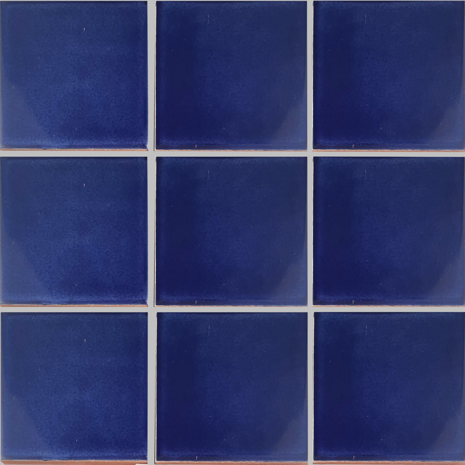 3 x 3 16 pcs Cobalt Blue Mexican Clay Tile Handmade Talavera Backsplash