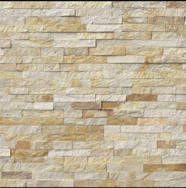 Sparkling Autumn Natural Stone Siding Ledger Panel – 48 Sq Ft Total