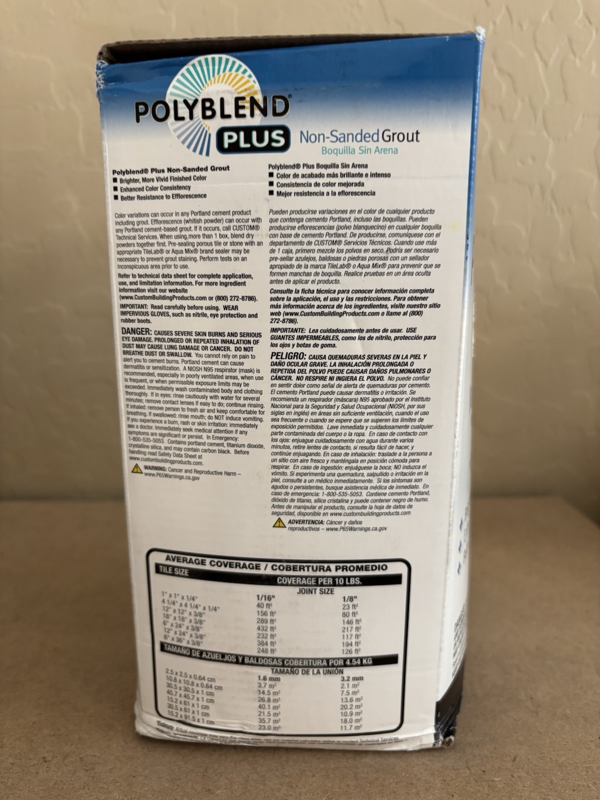 Custom Building Products PolyBlend Plus Non-Sanded Grout Pewter 10 lbs