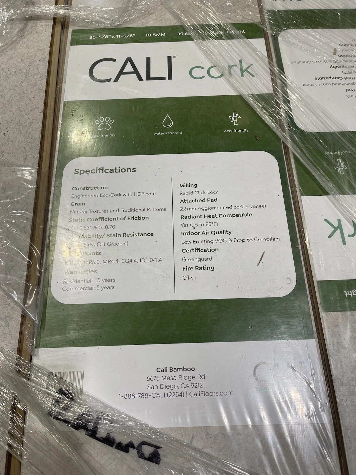 Cali Cork Pura 12-in W x 7/16-in T x Smooth Traditional hardwood floor 1100 sqFT
