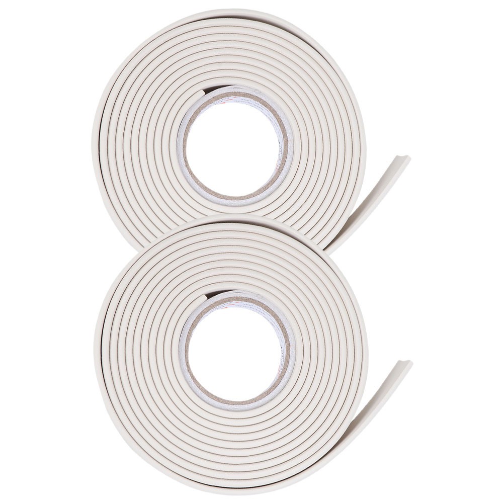 Reusable Plastic Caulk Strip for Wall Baseboard Strong Adhesive White Tape