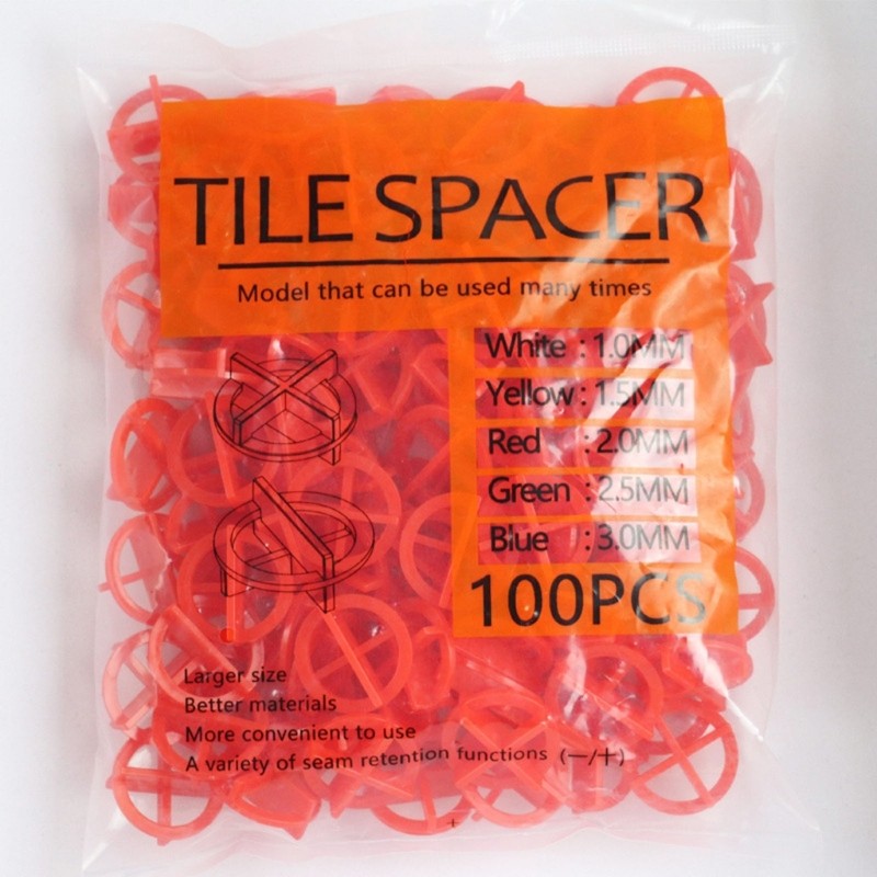 Economical Tile Spacers For Reliable Installation On Various Tile Surfaces 100pc