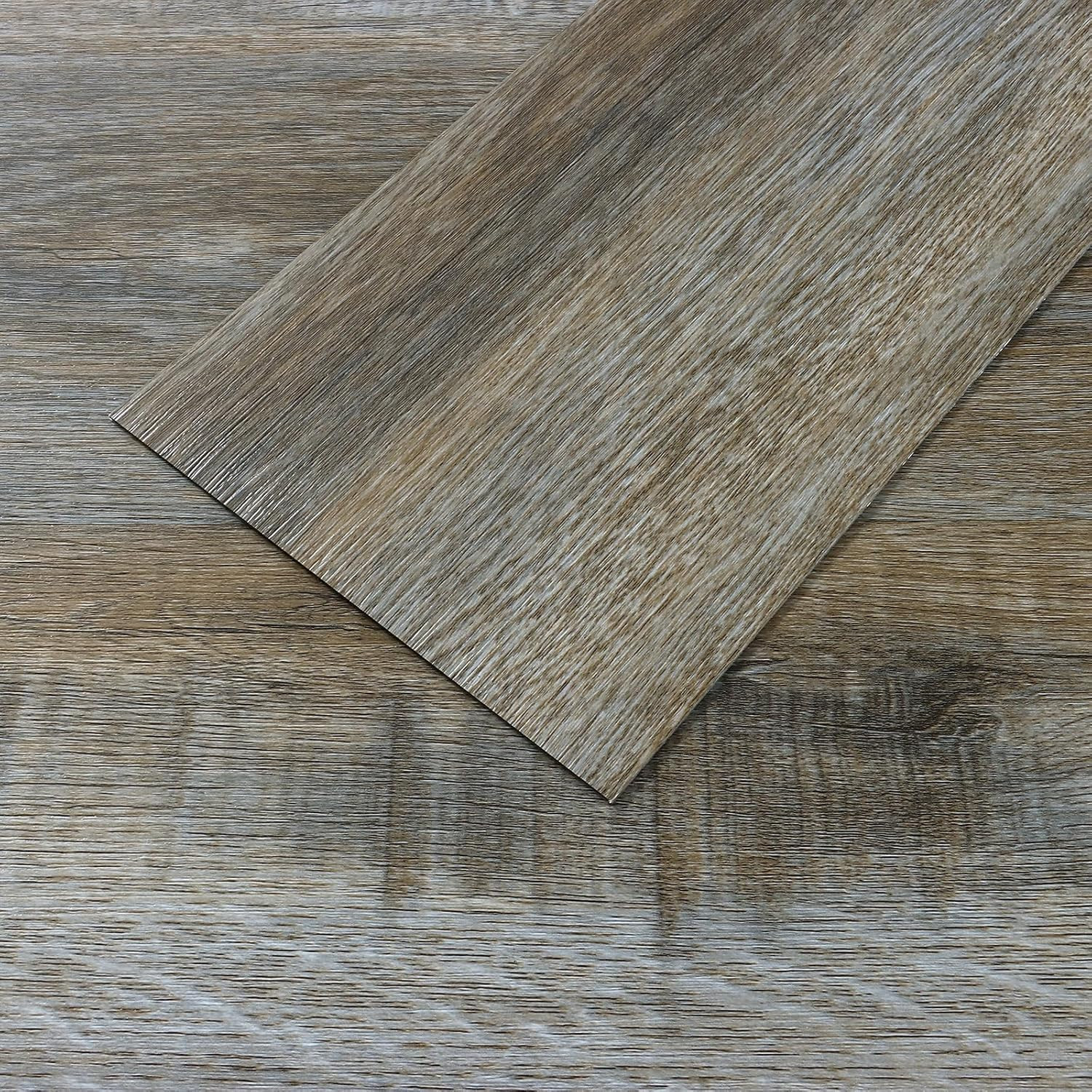 Waterproof Grey Peel and Stick Vinyl Plank Flooring 32-Pack for Home Use