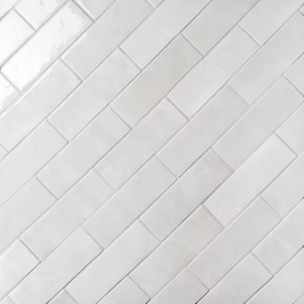 Cloe Subway Glossy Grey 2.5 In. X 8 In. Handmade-Look Ceramic Wall Tile (10.64 S