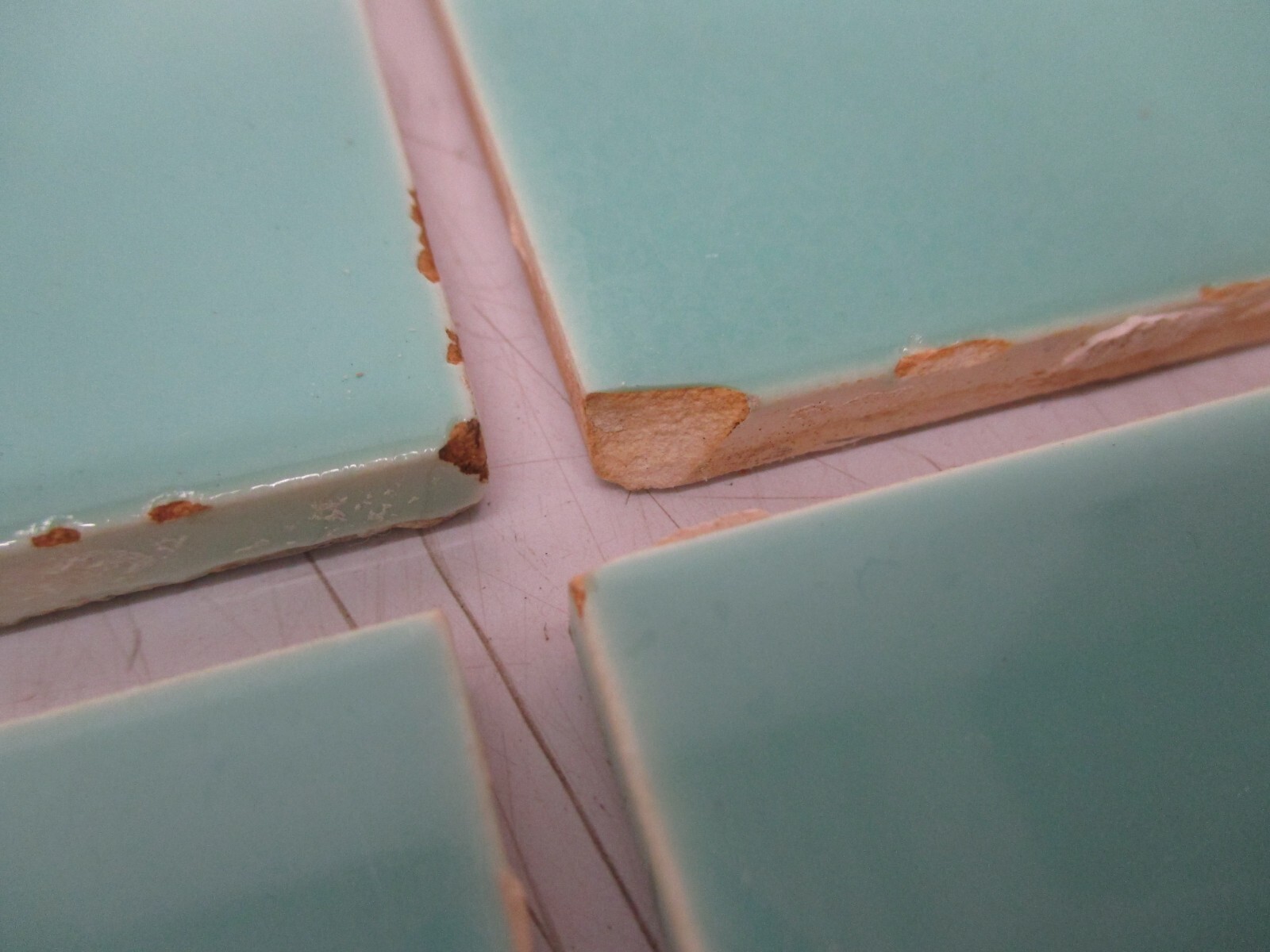 20 Vtg Used Ceramic Tile Aqua Blue 6″ Square Tiles Villeroy&Boch Kitchen Bath