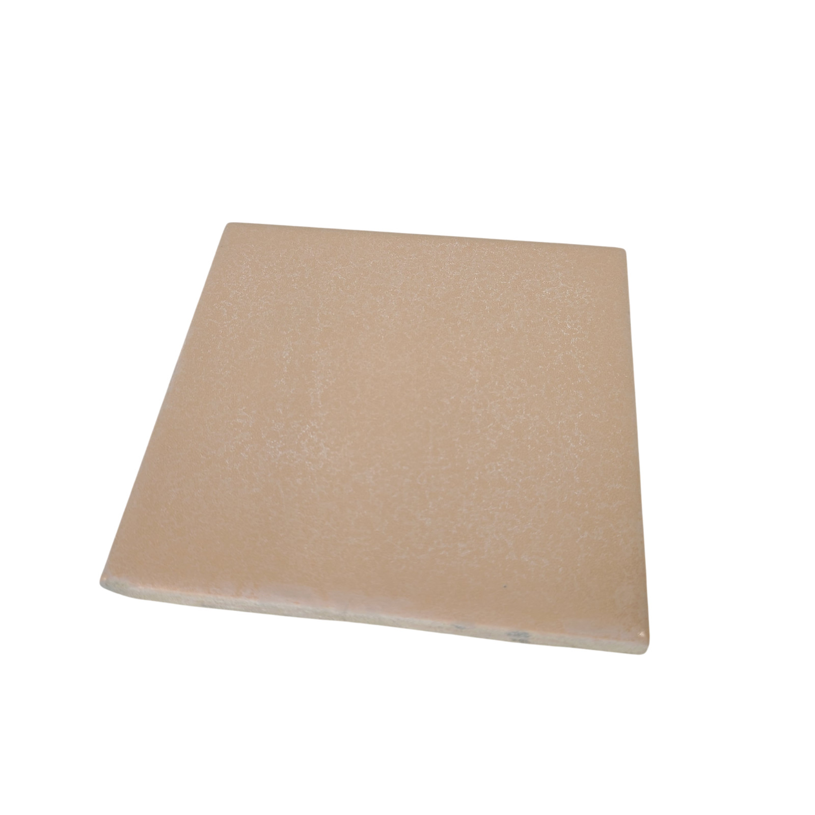 Peach Pink Ceramic Tile 4 3/8 inch Florida Tile FT Crystalline Tuscan Tan 283