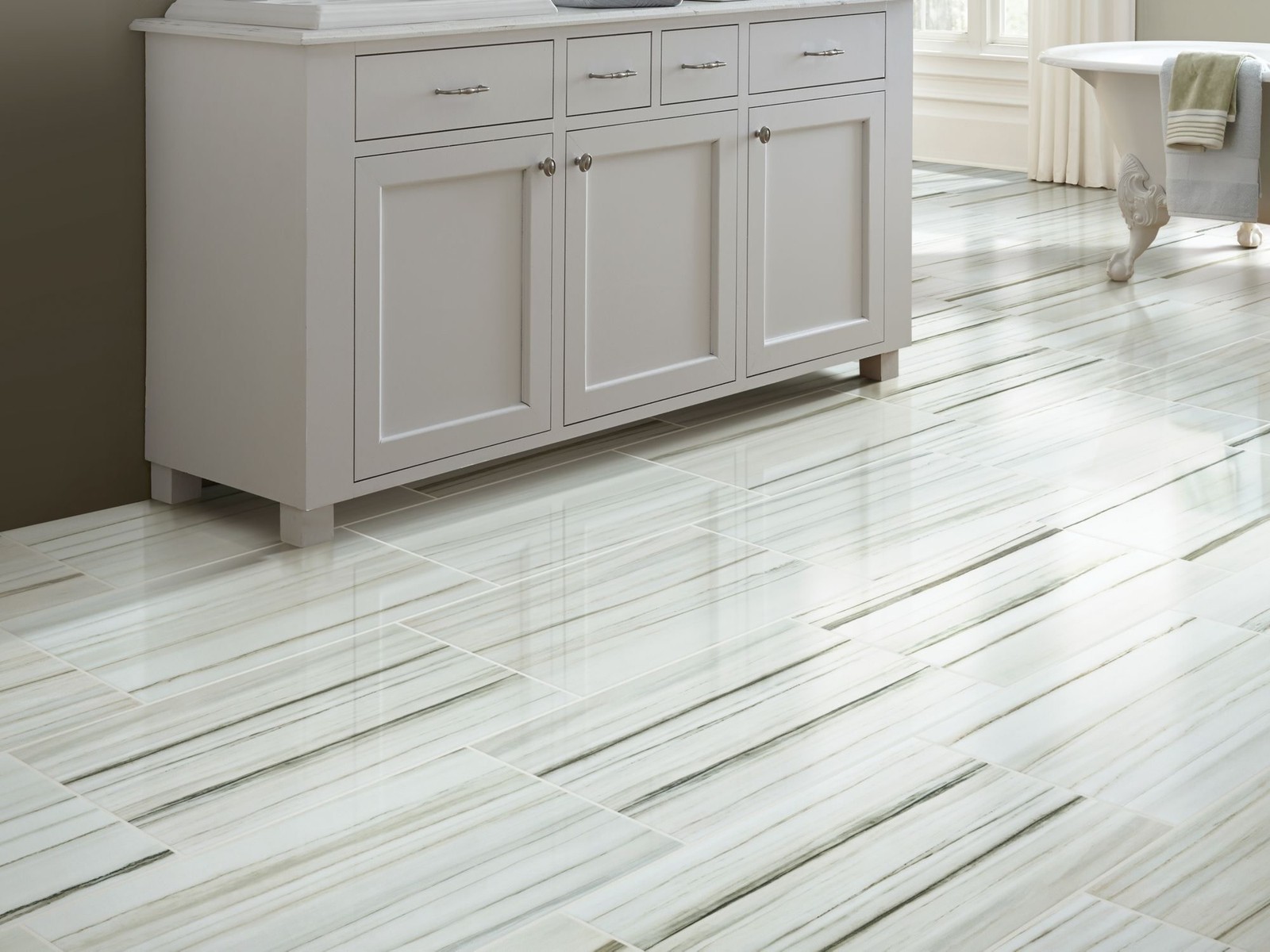 Shaw CS36V Casino – 12″ x 24″ Rectangle Floor Tile – Polished – Statuario