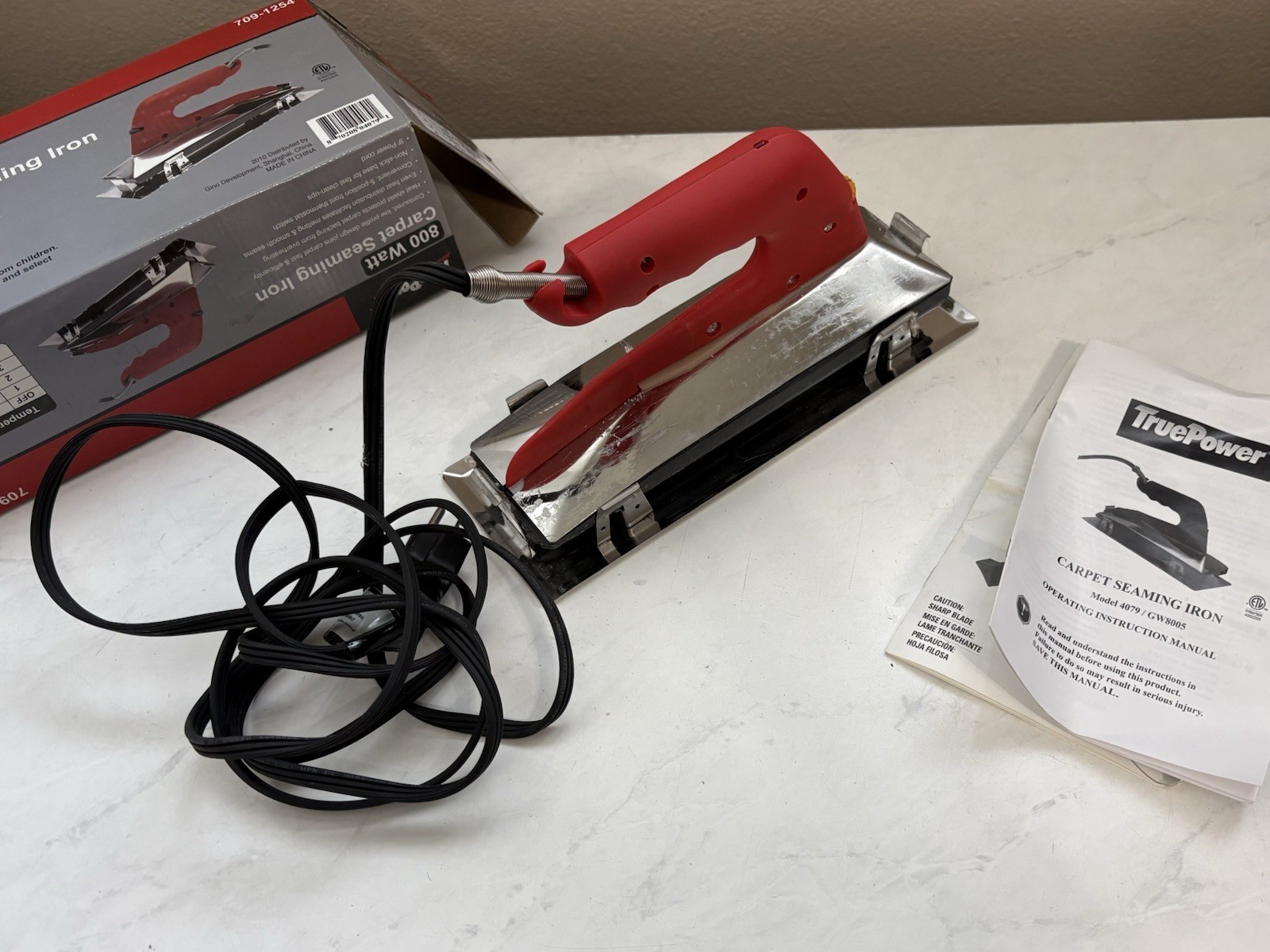 USED TruePower 709-1254 10-Inch Carpet Seaming Iron 800-watt