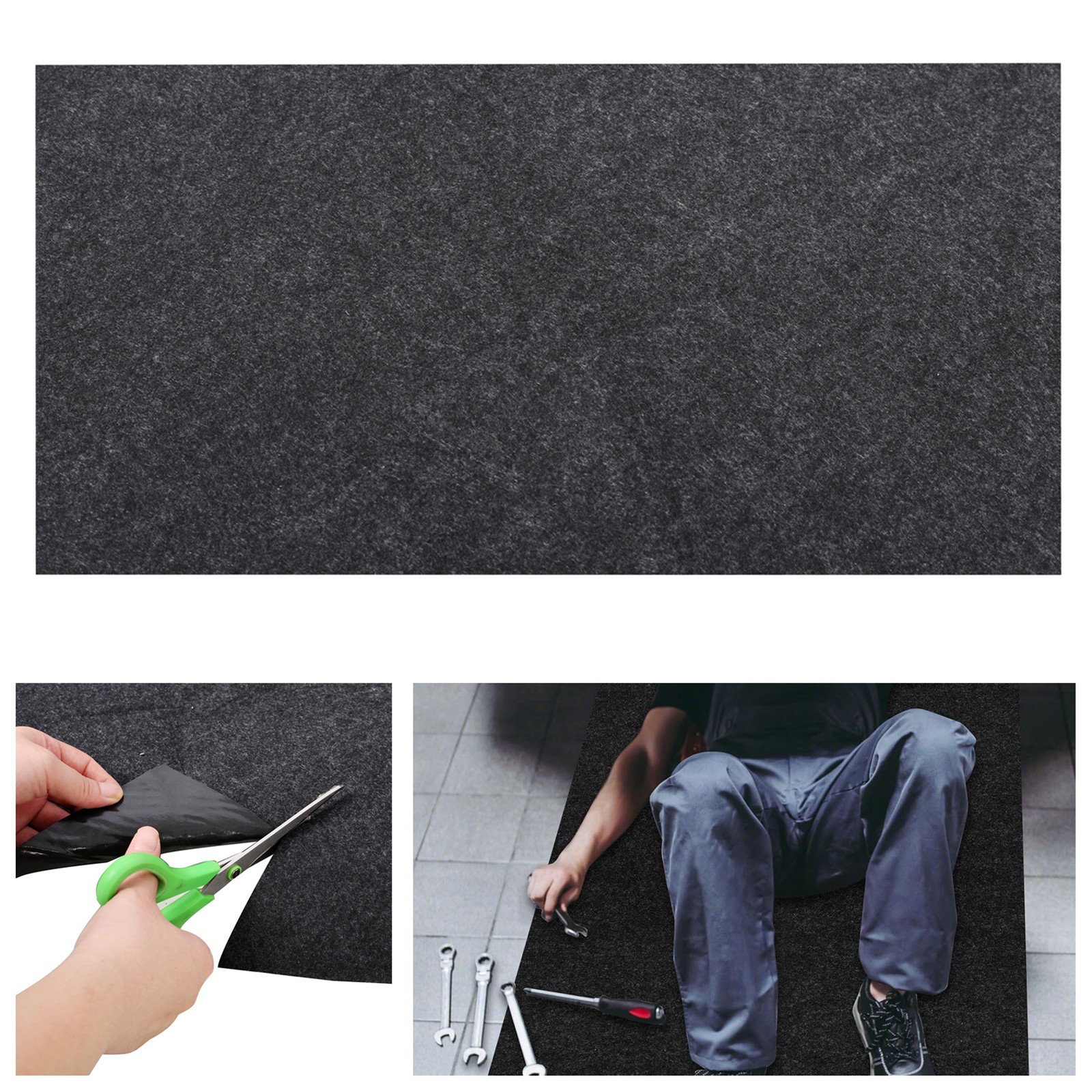 100″ x 88″ Multi-Purpose Garage Protect Floor Mat Absorbent Oil Pad Parking Mat