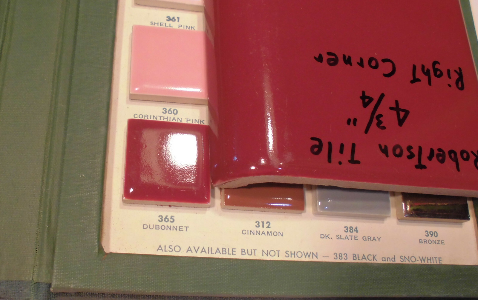 1 pc. Cove-Base Ceramic Tile *Dubonnet – Dark Burgundy* Radius Right Corner