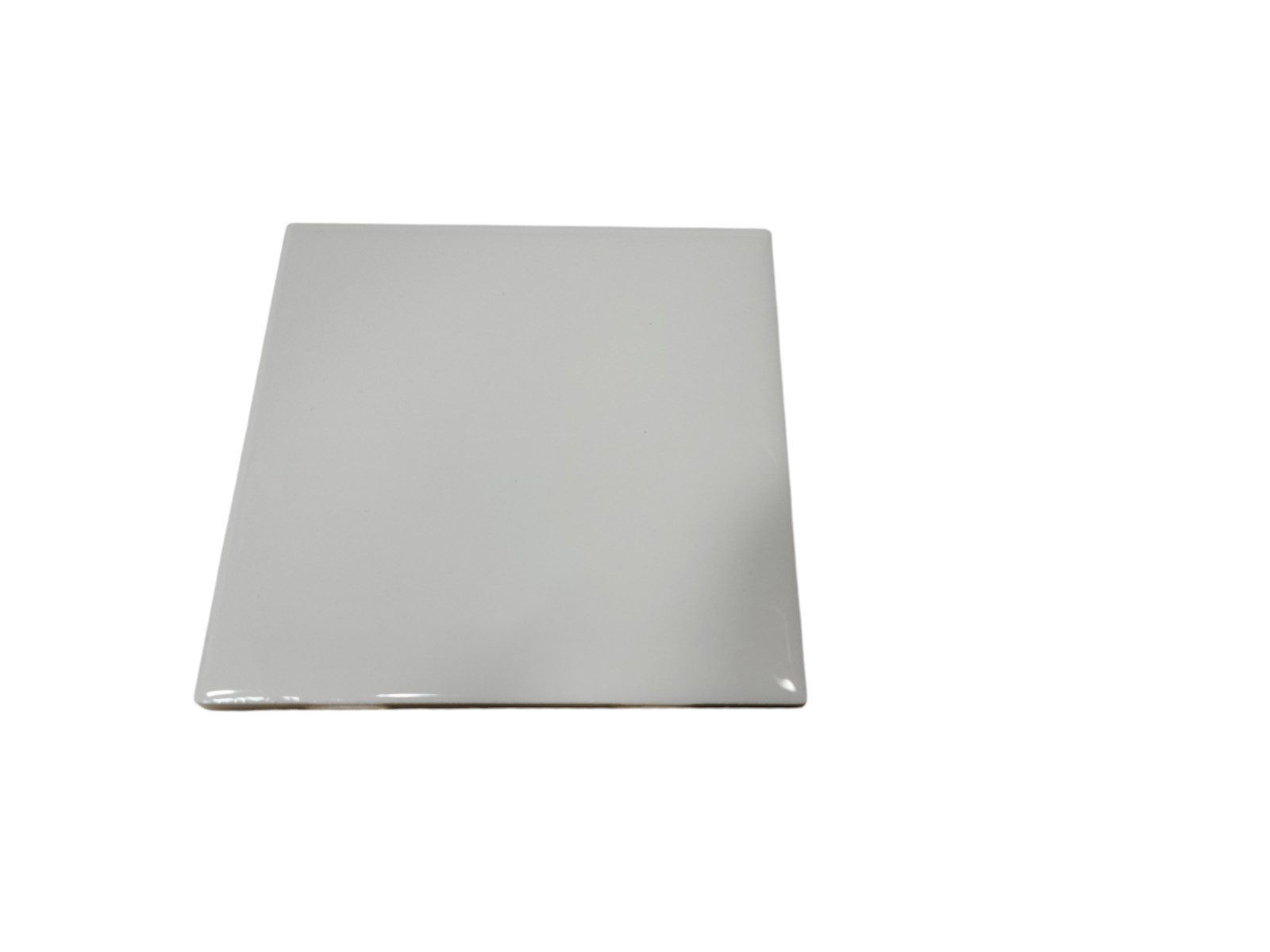 Vintage White Ceramic Tile 4.25 in Daltile Color 0100 Mid Century Modern Retro