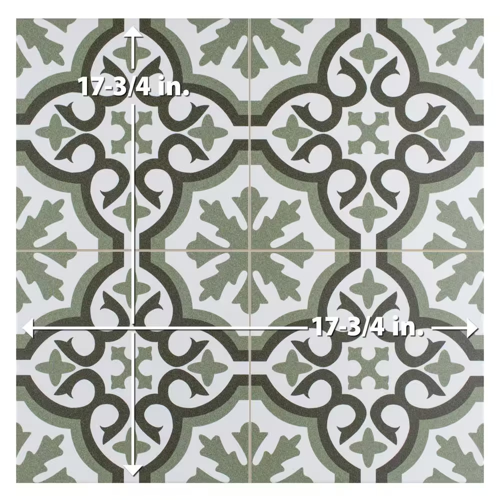Berkeley Essence Eden 17-3/4 In. X 17-3/4 In. Porcelain Floor and Wall Tile (13.
