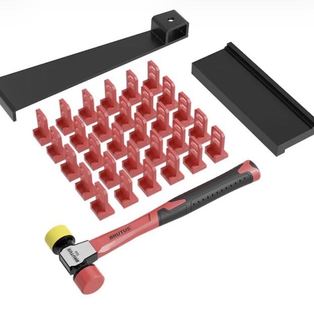 Brutus Pro Flooring Installation Kit 4 Vinyl Laminate & Hardwood Floors 81043BR