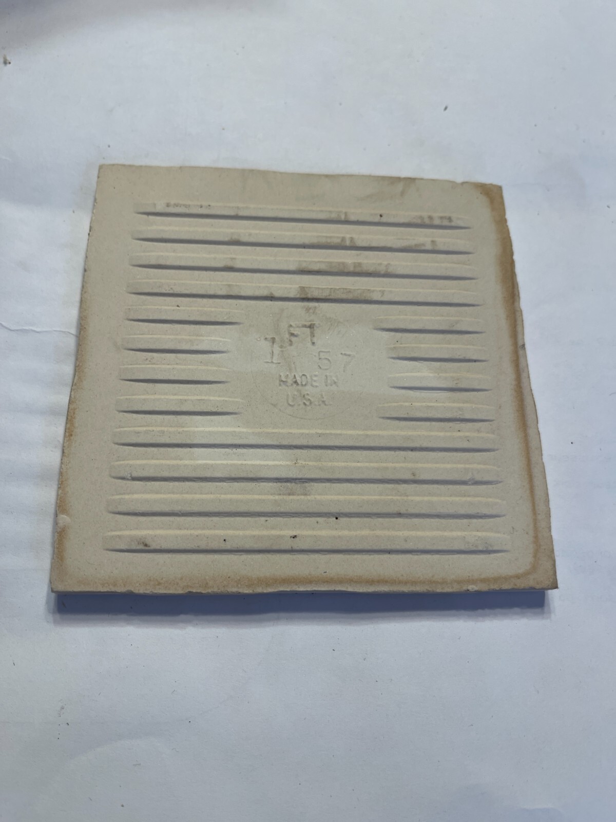 Vintage Florida Tile | Square | 4 3/8″ x 4 3/8″ | Buff | NOS – New Old Stock
