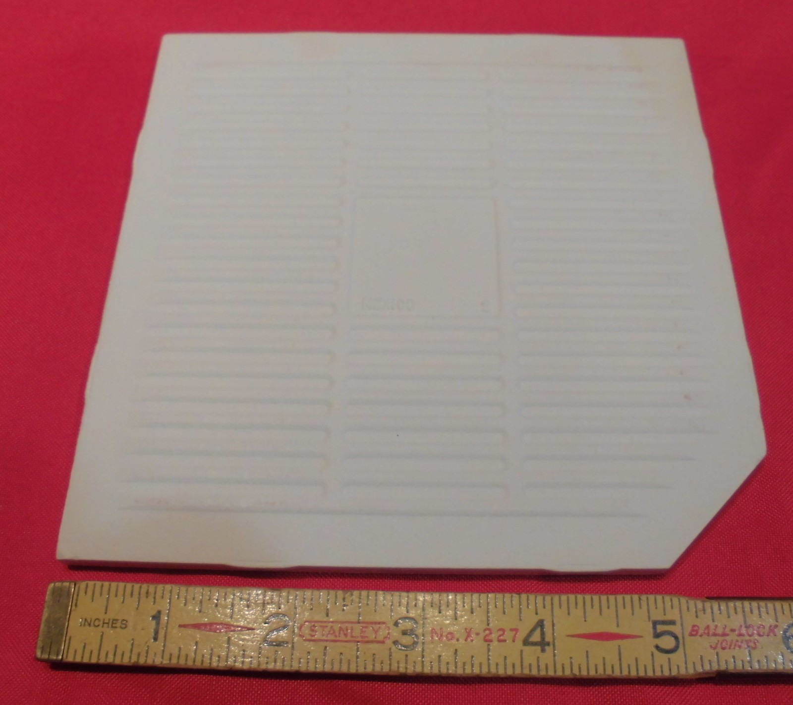 *Designer White* Matte Ceramic Floor Tile, Clipped by American Olean 6″ *NOS*