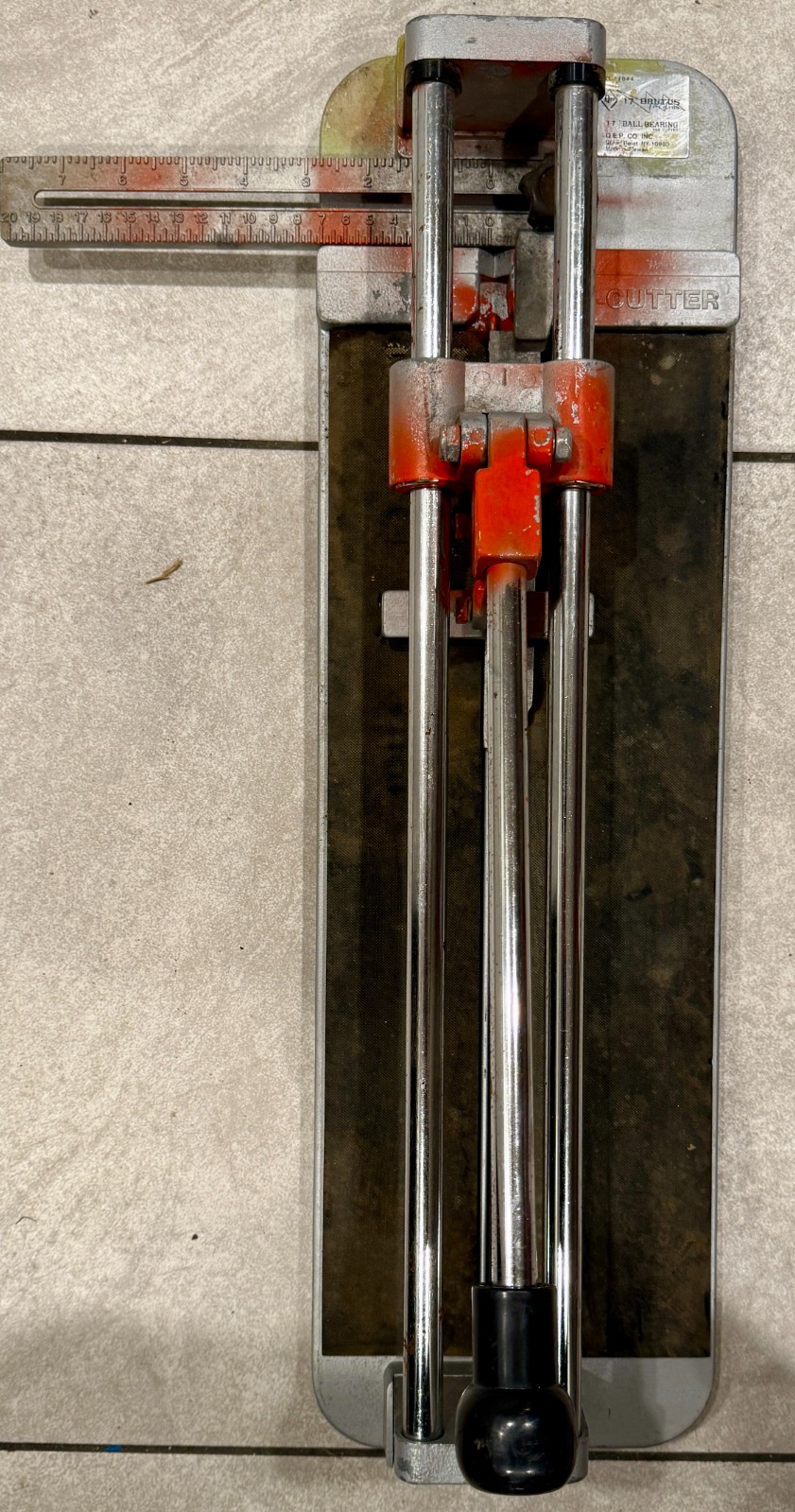 TILE CUTTER Q.E.P. Co. 17″ BRUTUS Fast Cutter, 17″ BALL BEARING NO. 21044
