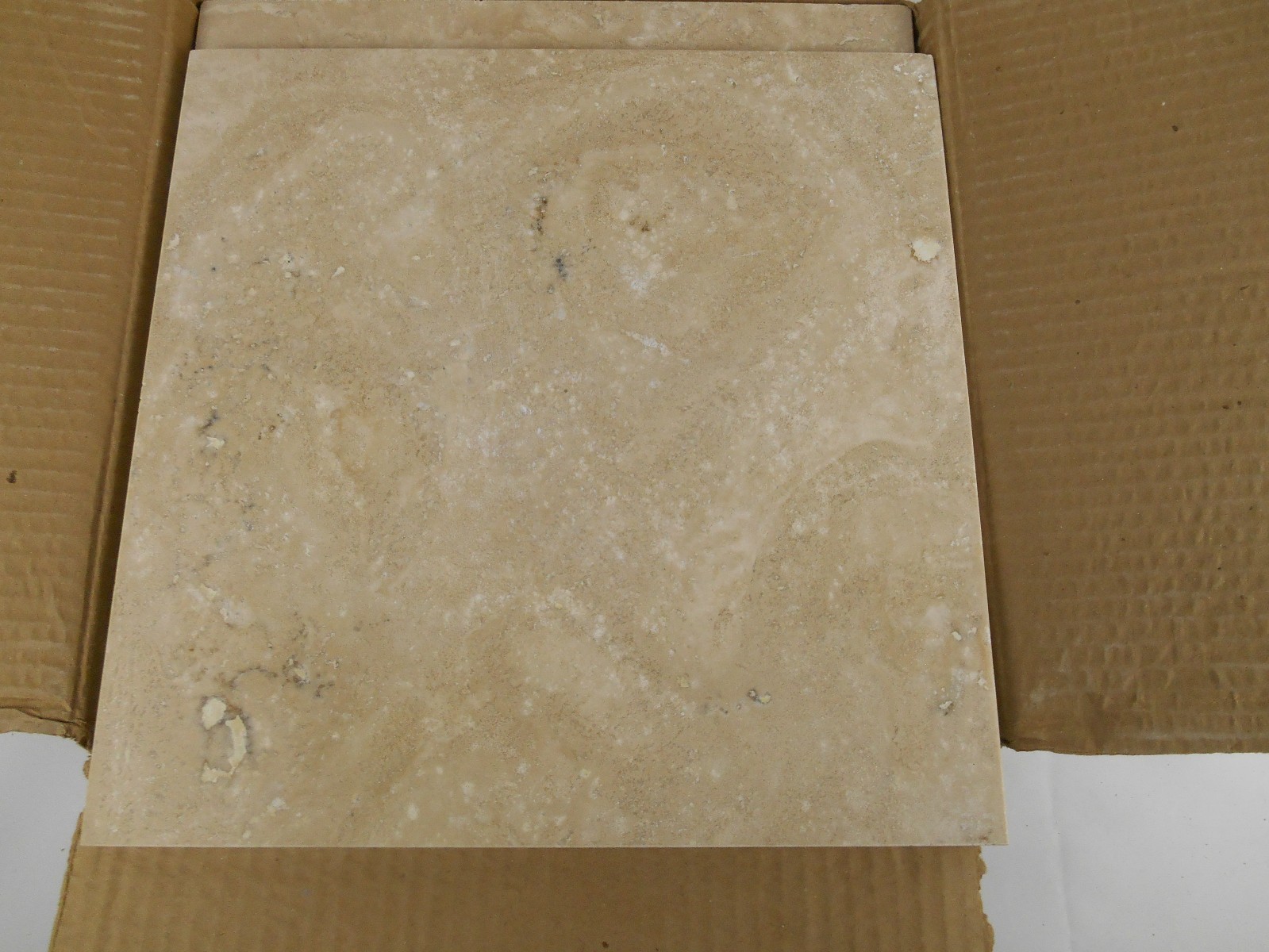 Case of 10 Fiorito Durango Mexican Travertine Natural Stone Tiles 12″x12″