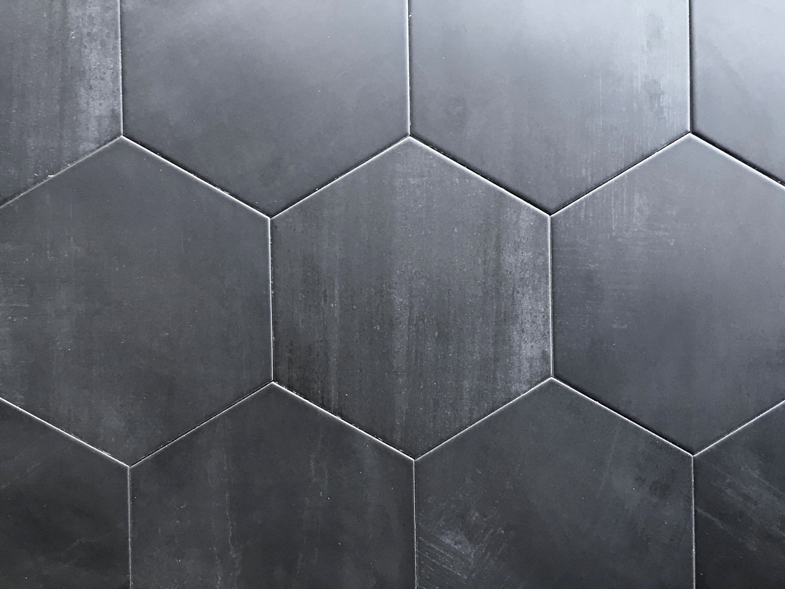 10.2 x11.4 Mama Mia Hexagon Graphite Porcelain Floor Tile (1 PIECE)