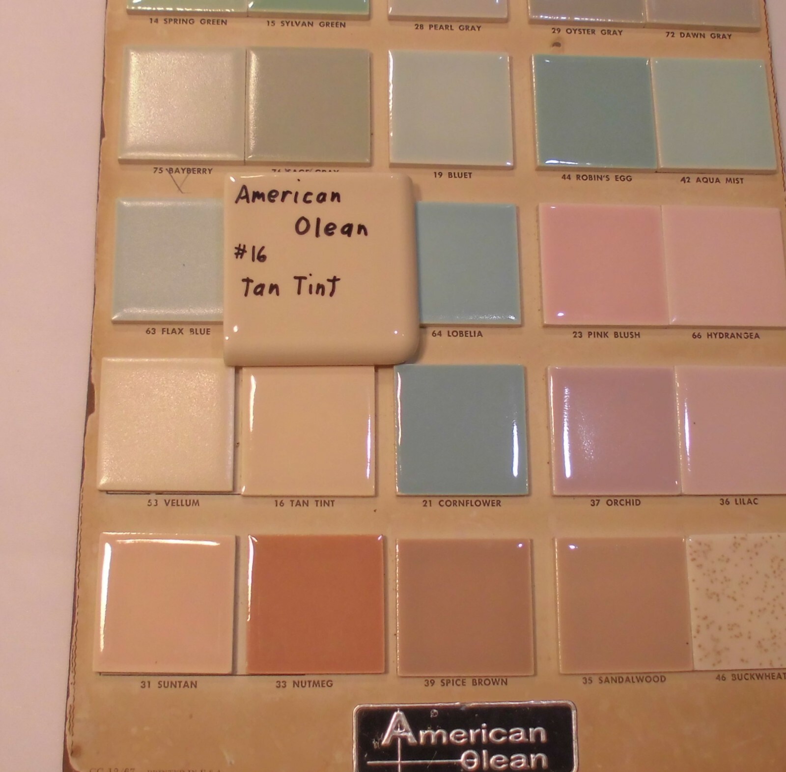 Tan – Lighter Brown: 2″ X 2″ X 5/16″ Ceramic Surface Bullnose Corner Tile: A.O.