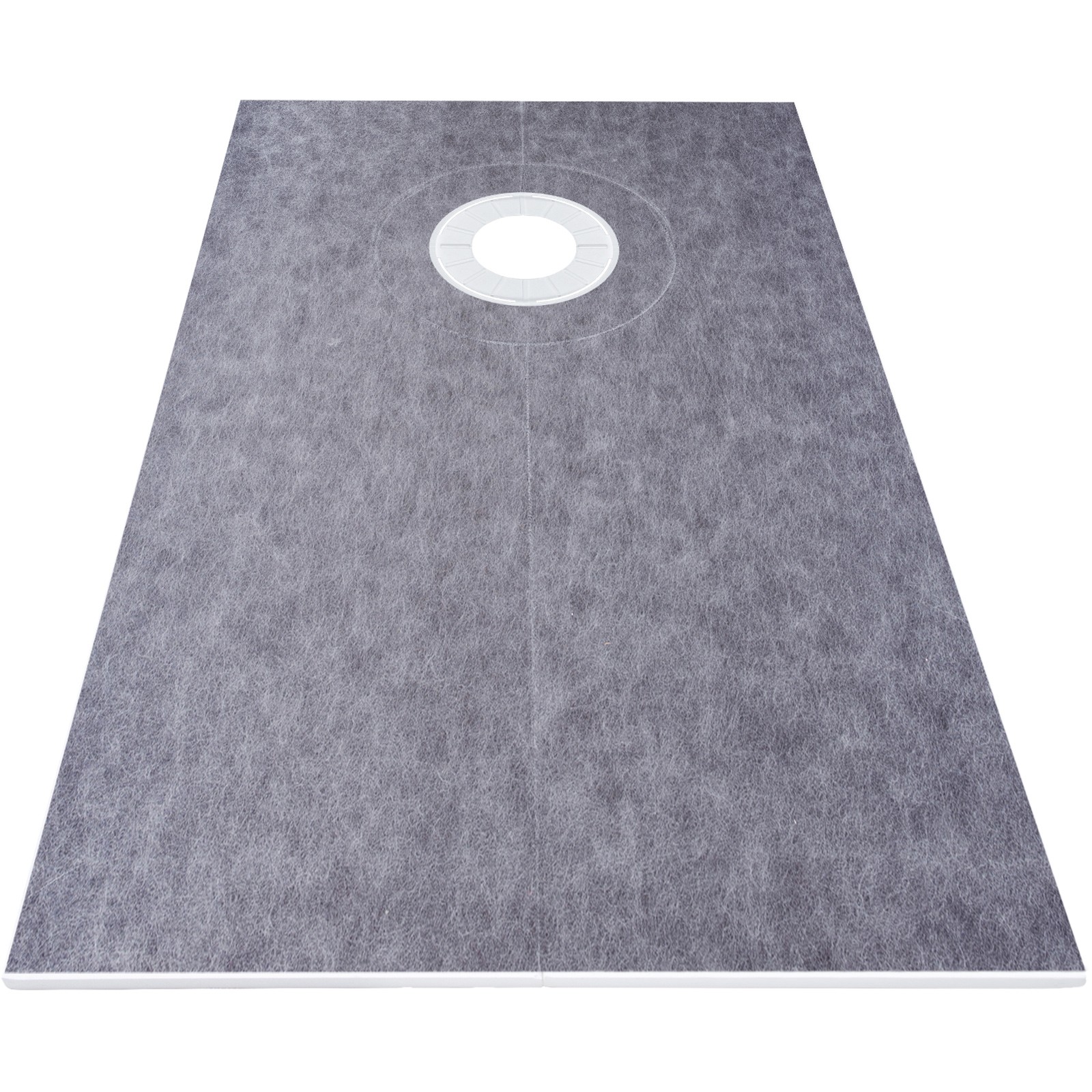 VEVOR Waterproofing Shower Tray Kit Shower Kit Curb 38×60″ w/ Offset Drain PVC