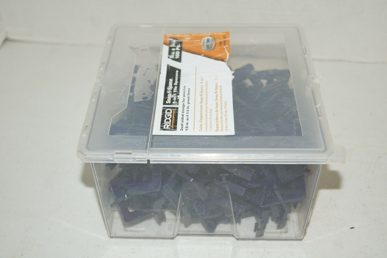 Ridgid NEW Tile Spacers 1/8 inch & 1/4 inch Model# FT3507 (100 Piece)